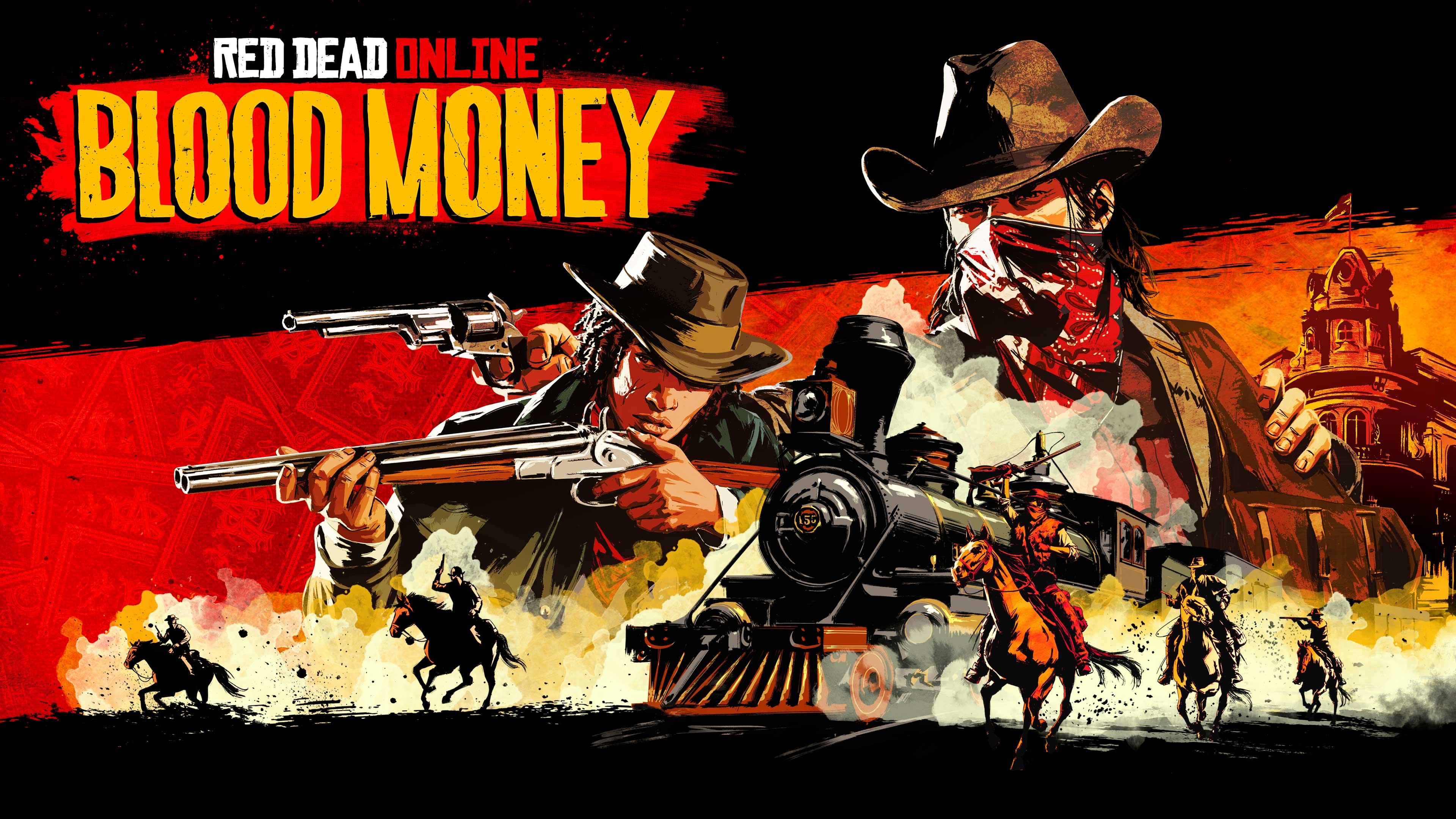 Скачать обои Red Dead Online: Кровавые Деньги на телефон бесплатно