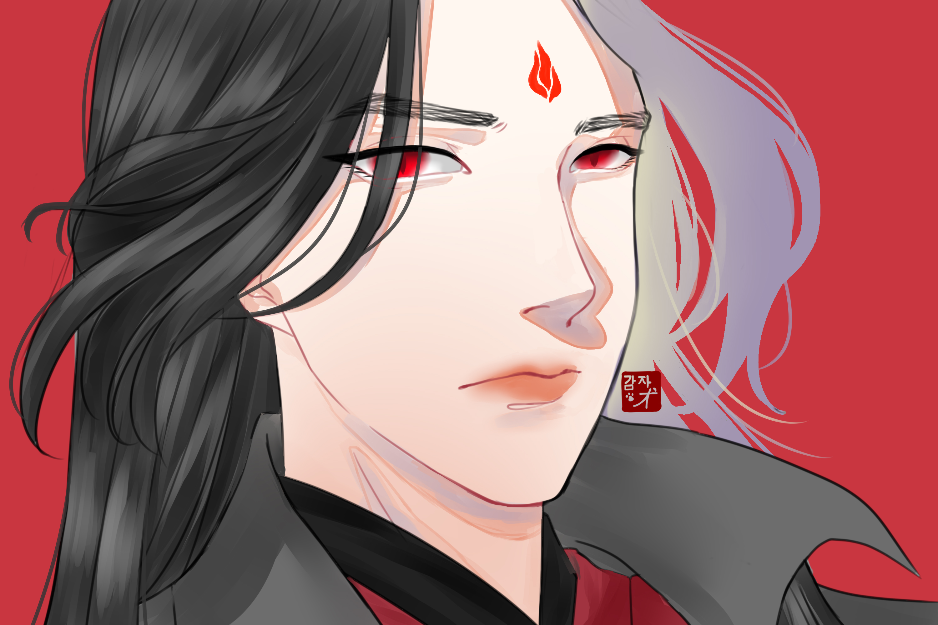 Download mobile wallpaper Anime, The Scum Villain's Self Saving System, Luo Binghe for free.