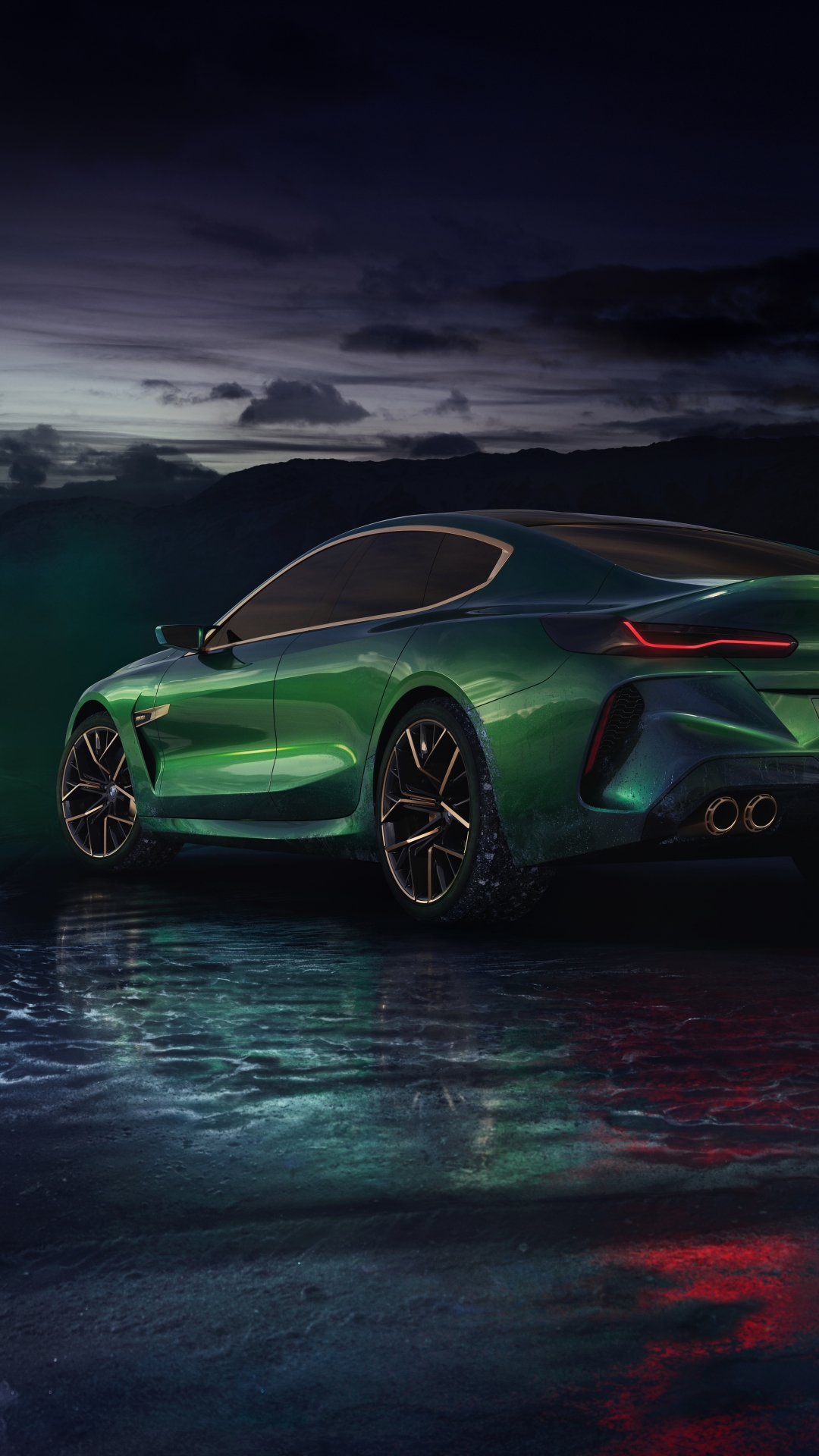 Download mobile wallpaper Bmw, Car, Vehicle, Vehicles, Grand Tourer, Green Car, Bmw M8 Gran Coupe for free.