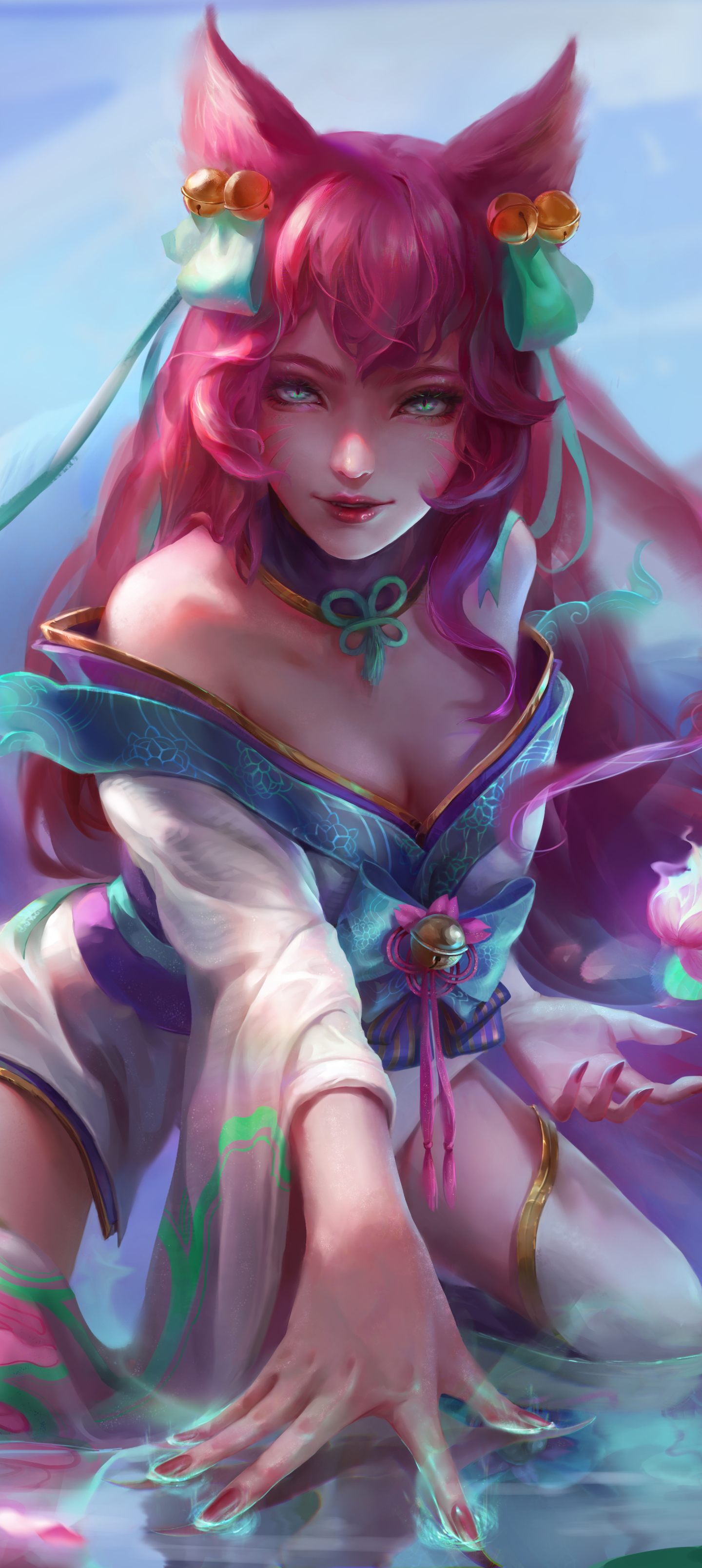 Descarga gratuita de fondo de pantalla para móvil de League Of Legends, Videojuego, Ahri (Liga De Leyendas).