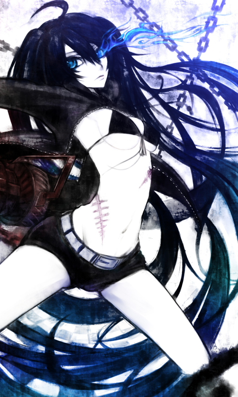 Download mobile wallpaper Anime, Black Rock Shooter for free.