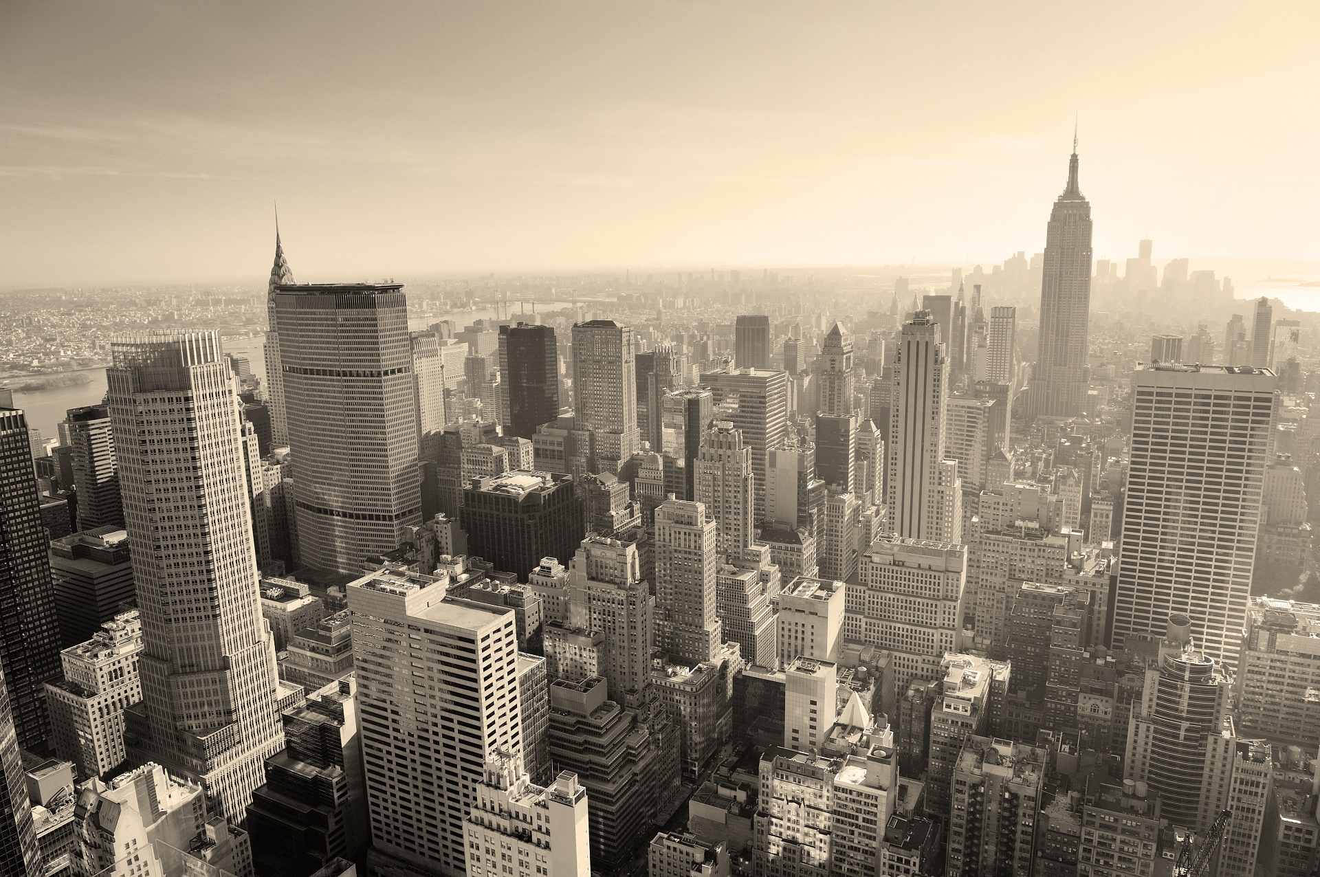 Скачать картинку Города, Нью Йорк, Сепия, Сделано Человеком в телефон бесплатно.