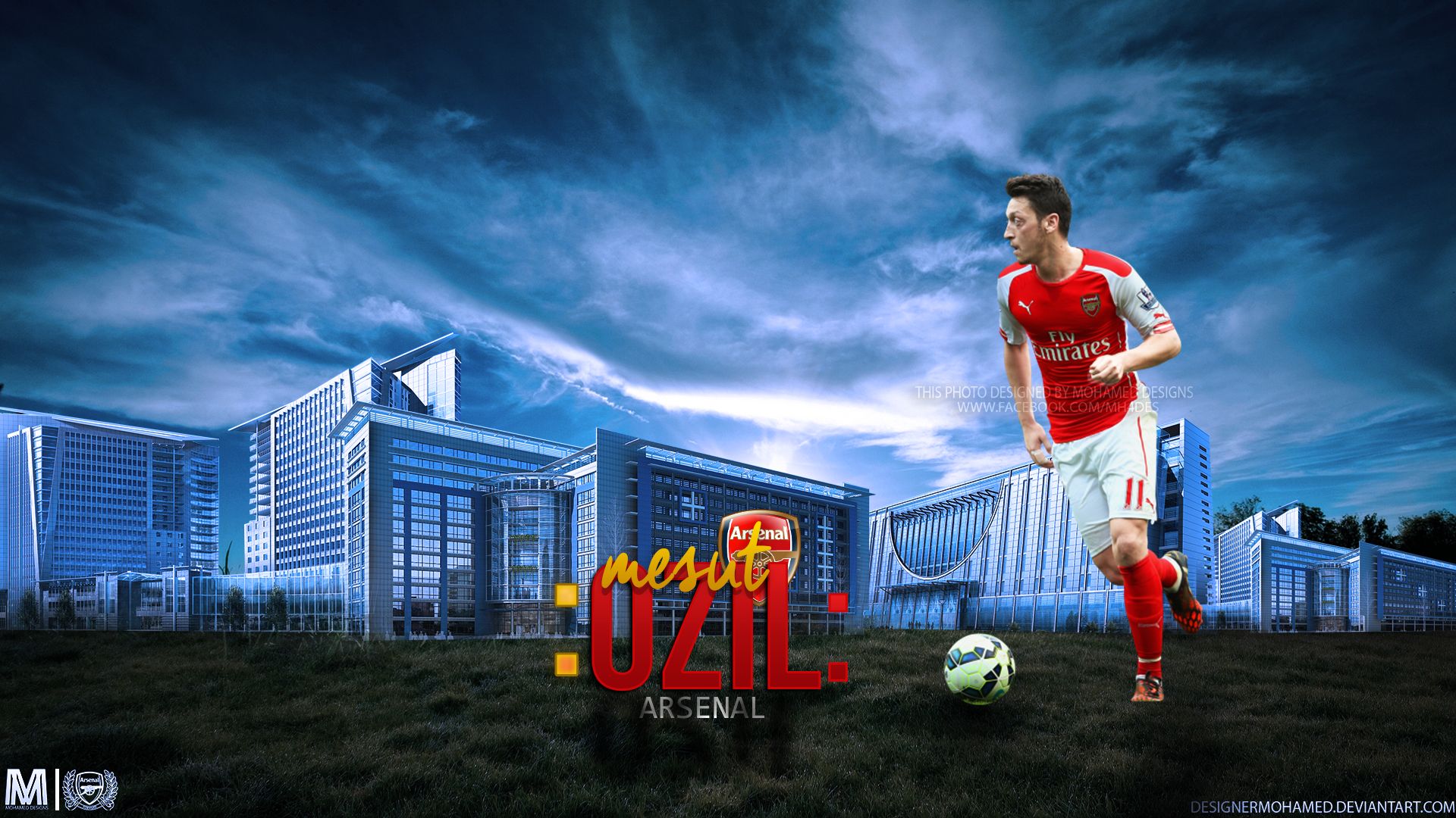 Téléchargez des papiers peints mobile Des Sports, Arsenal Fc, Mesut Özil gratuitement.
