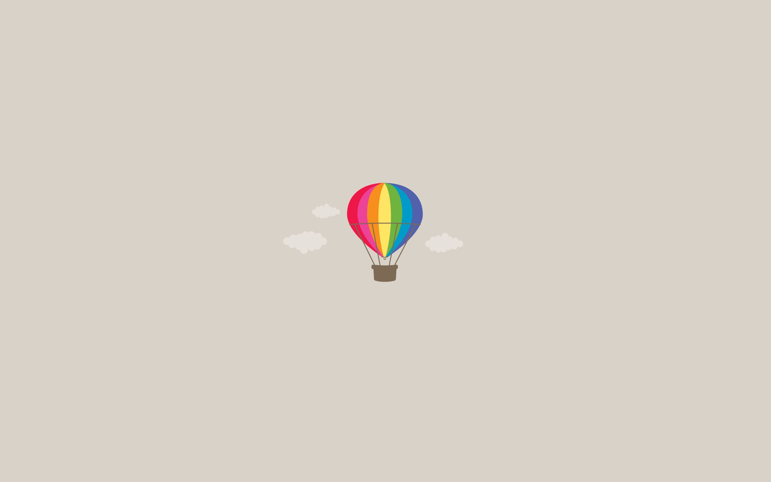 minimalism, artistic, balloon, hot air balloon