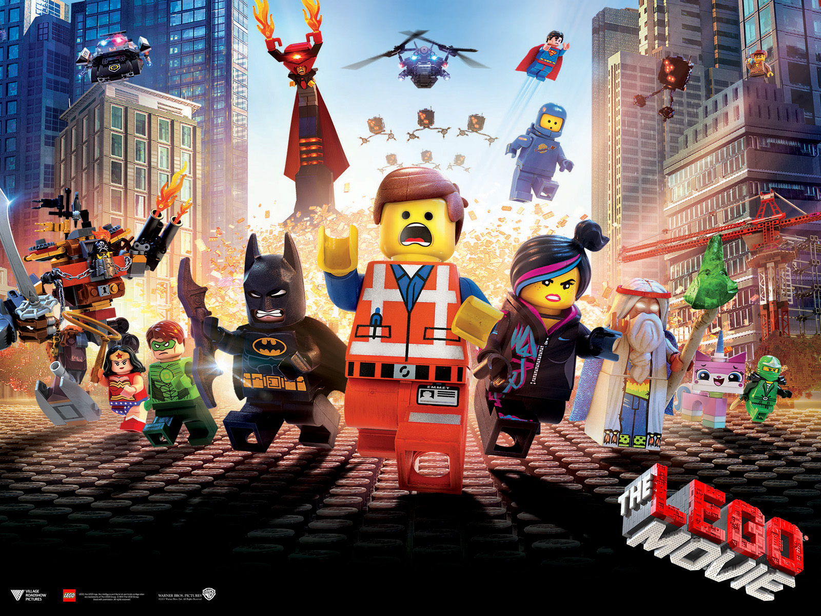 329329 télécharger le fond d'écran film, la grande aventure lego, homme chauve souris, benny (le film lego), emmet (le film lego), légo, logo, barbe d'acier (le film lego), espace, unikitty (film lego), wyldstyle (le film lego), lego - économiseurs d'écran et images gratuitement