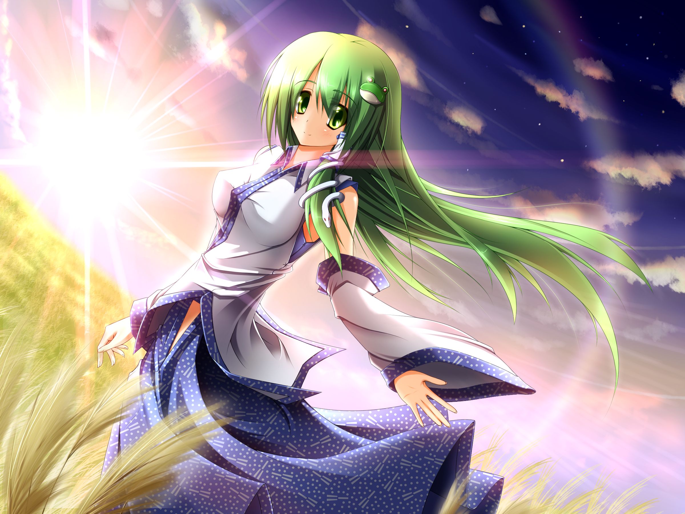 Free download wallpaper Anime, Touhou, Sanae Kochiya on your PC desktop