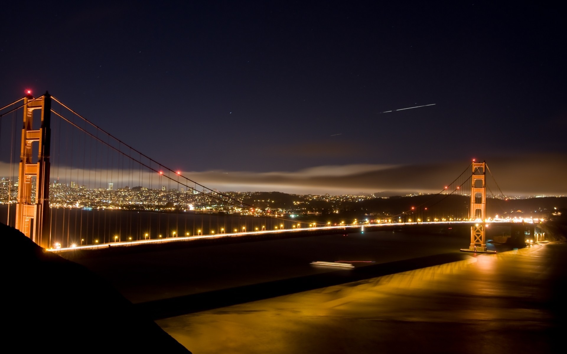 Free download wallpaper Golden Gate, Man Made on your PC desktop