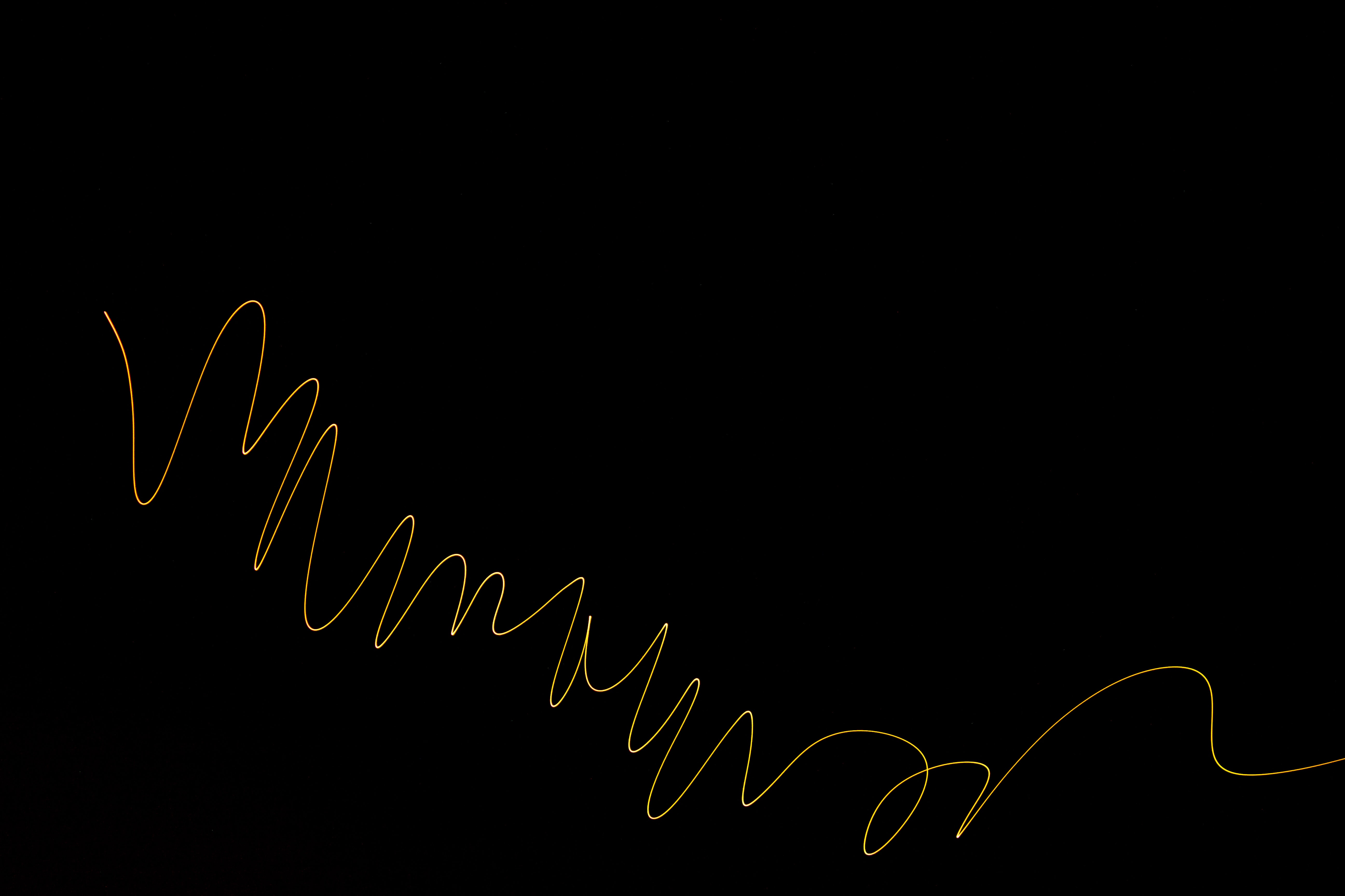 golden, gold, abstract, black, line, winding, sinuous Full HD
