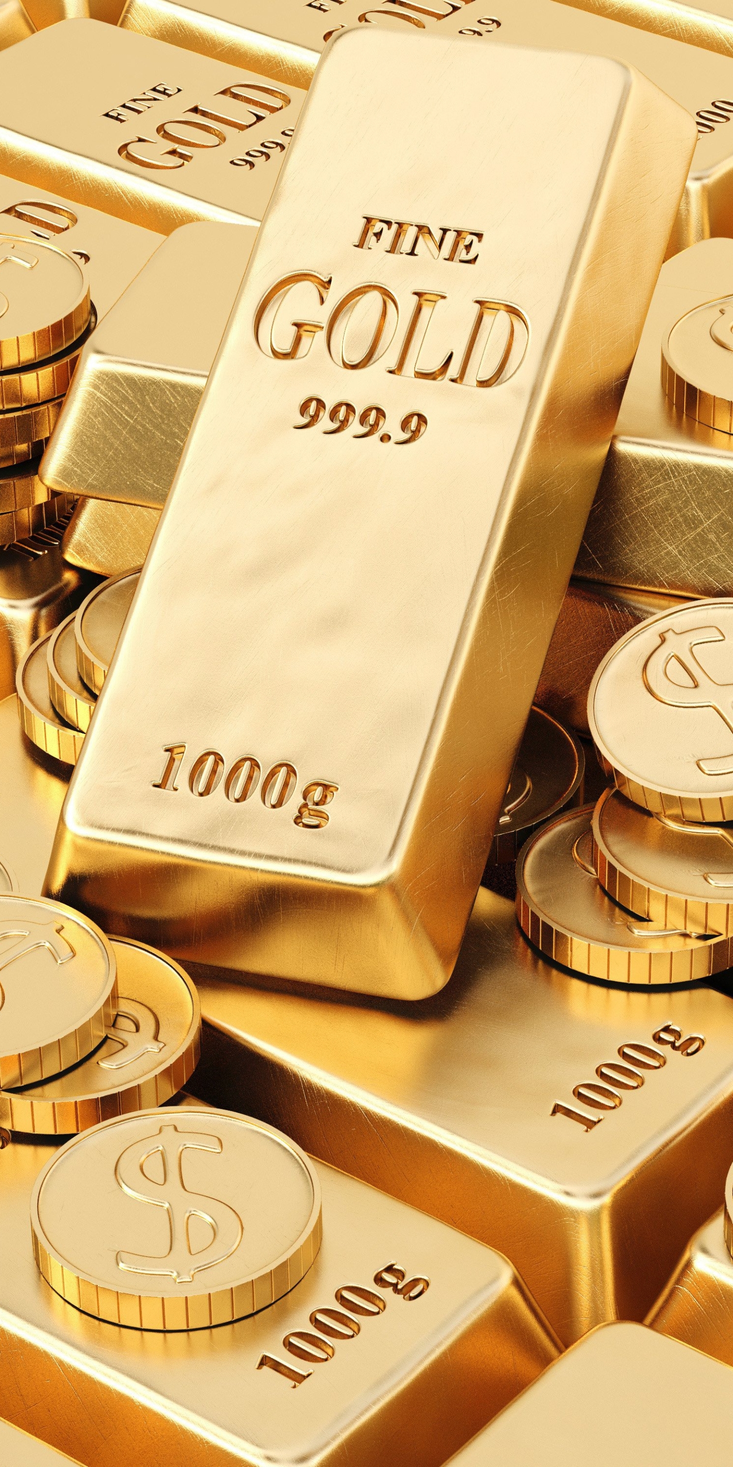 Download mobile wallpaper Money, Gold, Coin, Man Made for free.