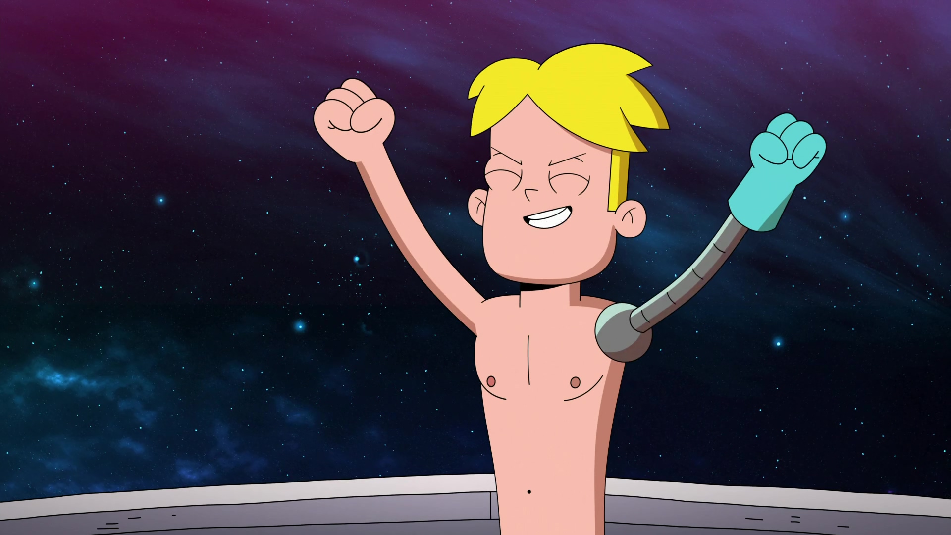 tv show, final space, blonde, gary goodspeed, smile