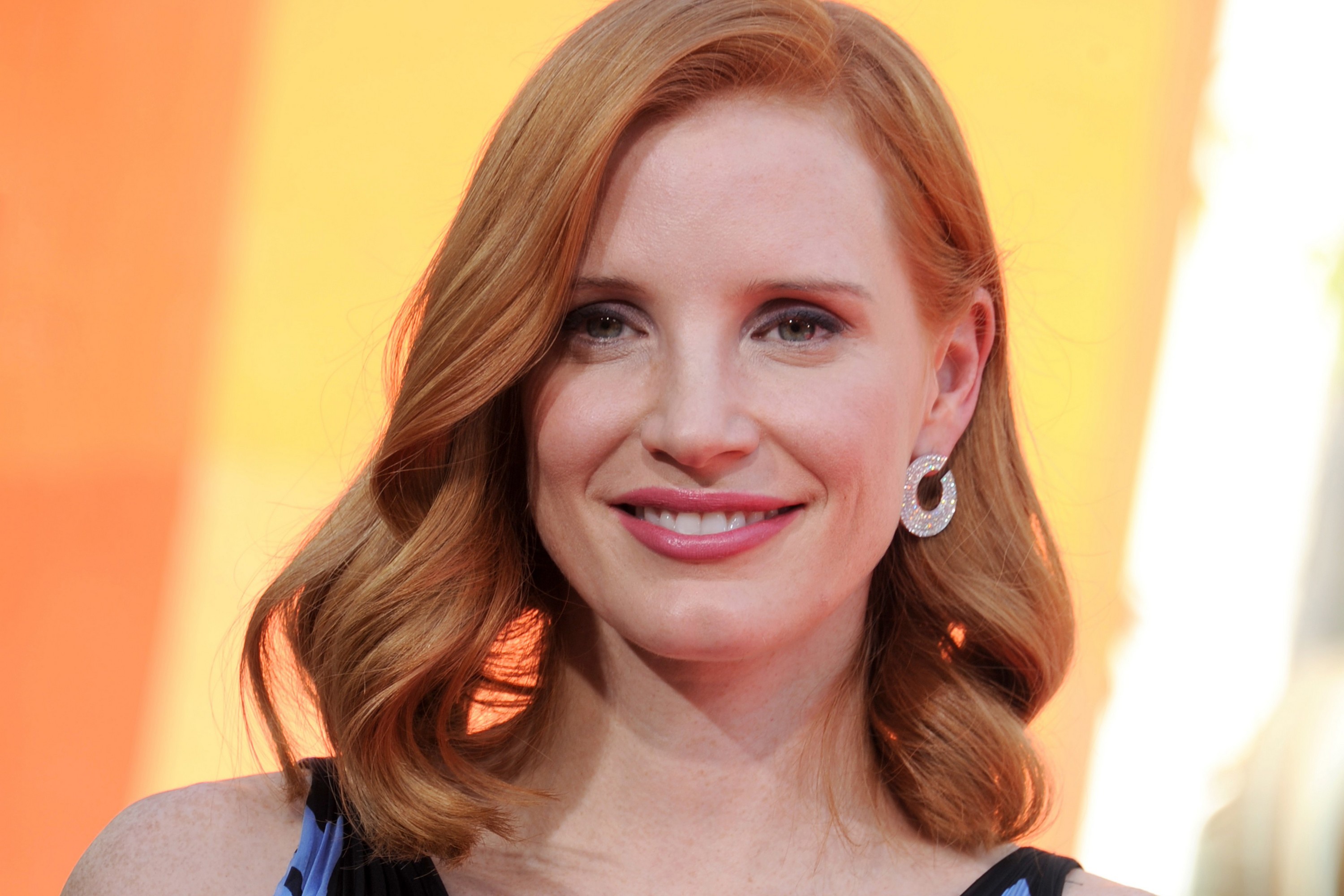Free download wallpaper Smile, Redhead, Face, American, Celebrity, Actress, Jessica Chastain on your PC desktop