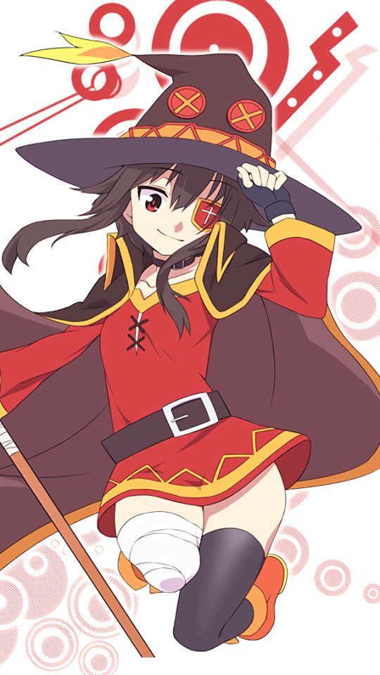 Handy-Wallpaper Animes, Konosuba: God's Blessing On This Wonderful World!, Megumin (Konosuba), Konosuba kostenlos herunterladen.