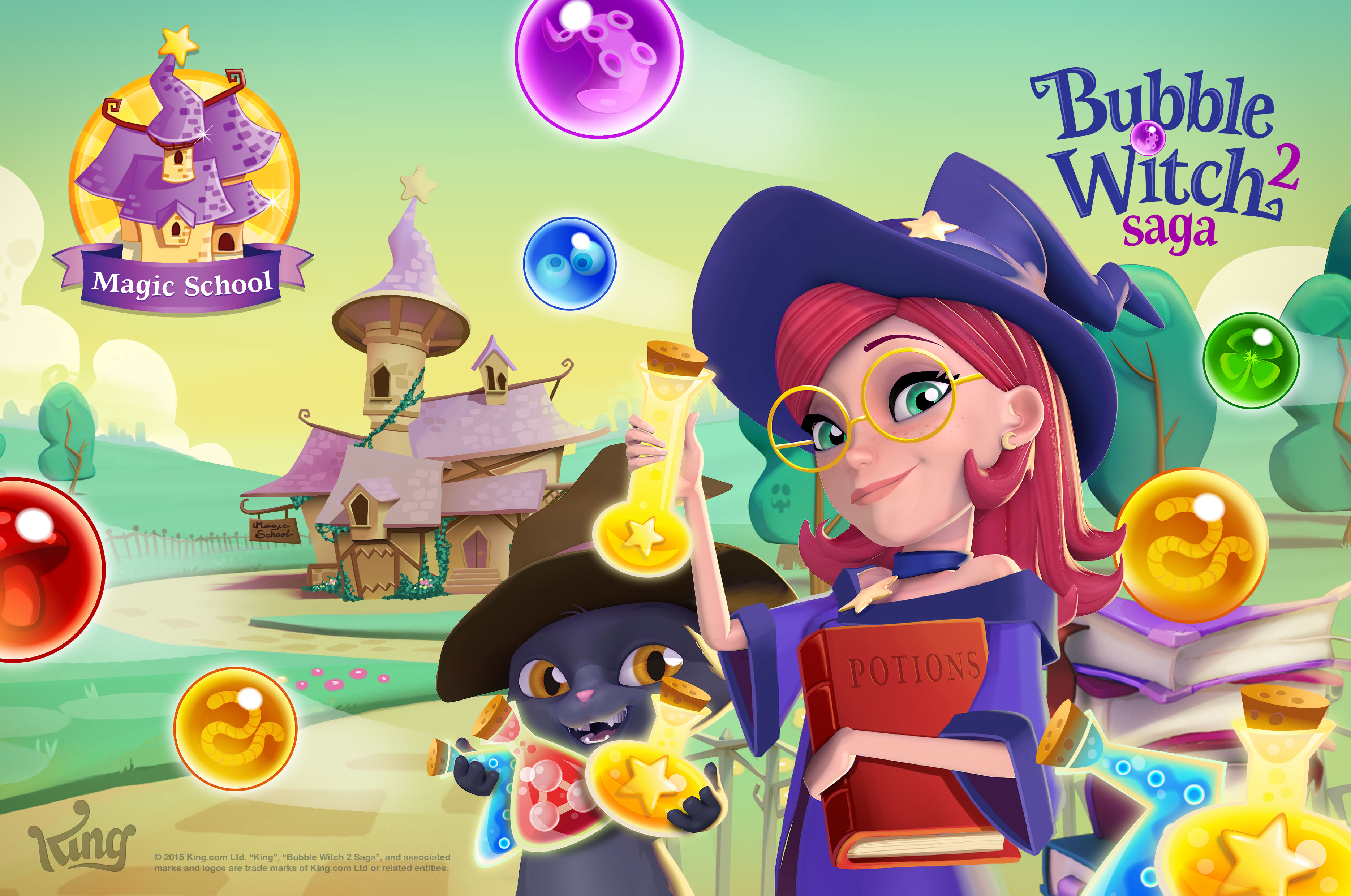 Melhores papéis de parede de Saga Bubble Witch 2 para tela do telefone