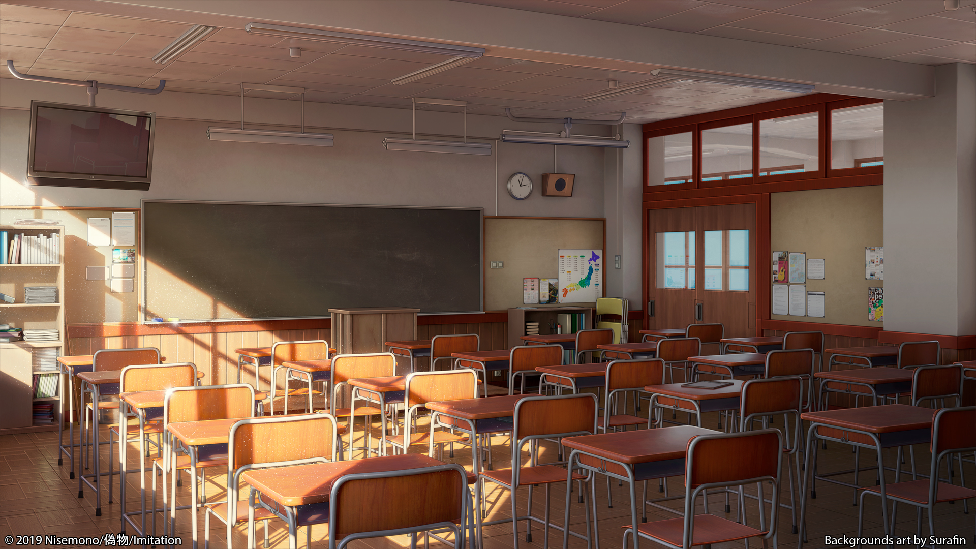 Free download wallpaper Anime, Room, Classroom on your PC desktop