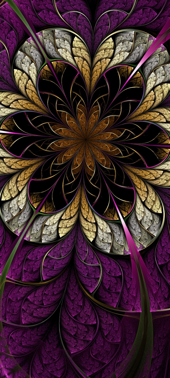 Download mobile wallpaper Abstract, Flower, Fractal for free.