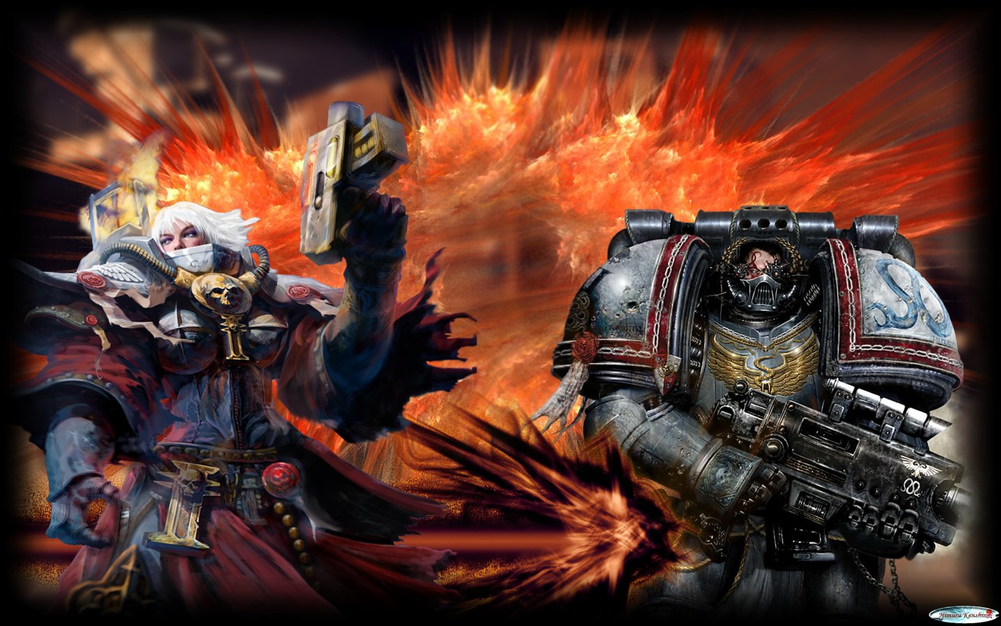 Free download wallpaper Fantasy, Warhammer, Warrior, Sci Fi, Video Game on your PC desktop