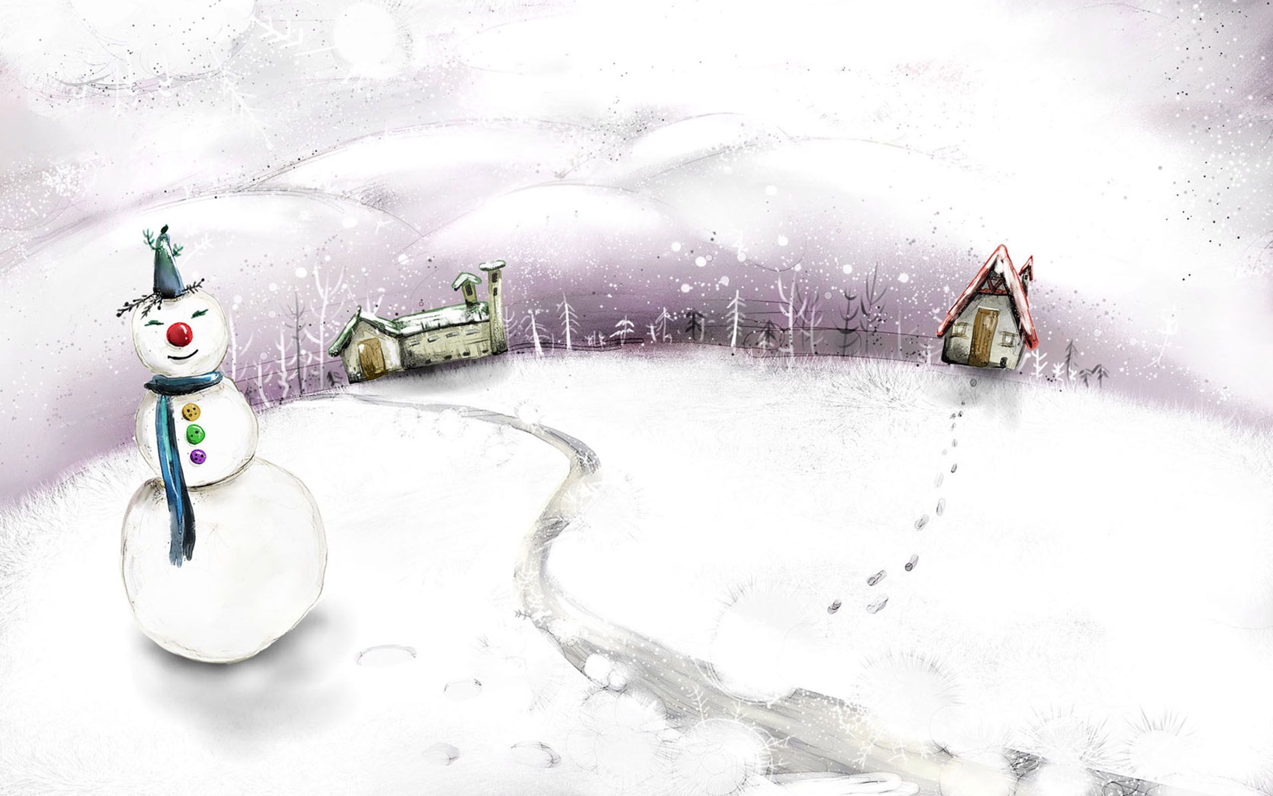 Laden Sie das Schneemann, Künstlerisch-Bild kostenlos auf Ihren PC-Desktop herunter