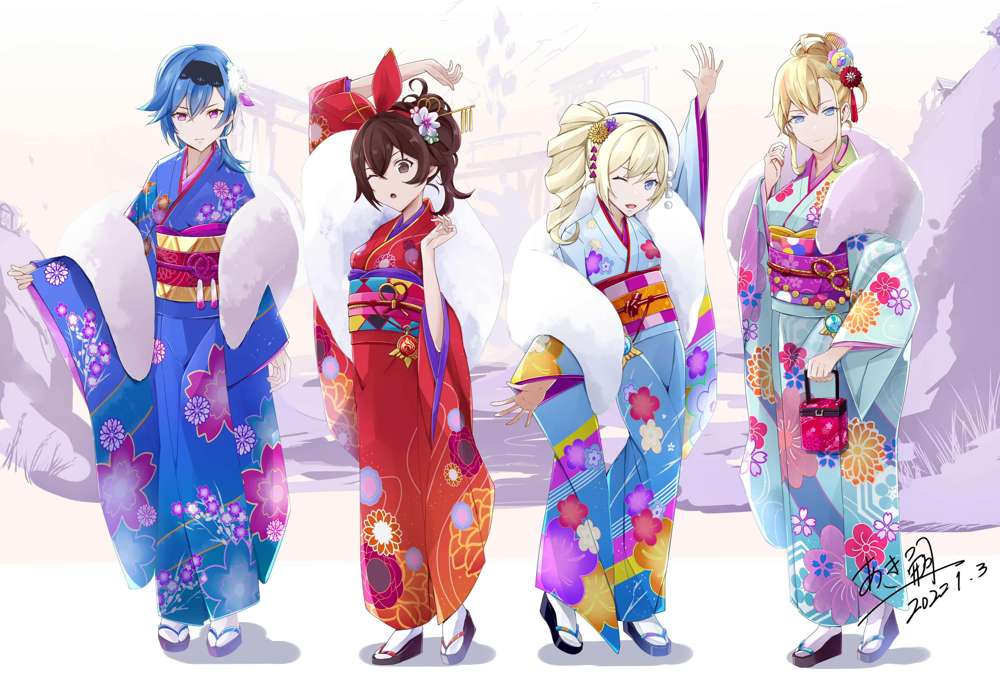 Baixar papel de parede para celular de Videogame, Genshin Impact, Jean (Impacto Genshin), Barbara (Impacto Genshin), Âmbar (Impacto Genshin), Eula (Impacto Genshin) gratuito.