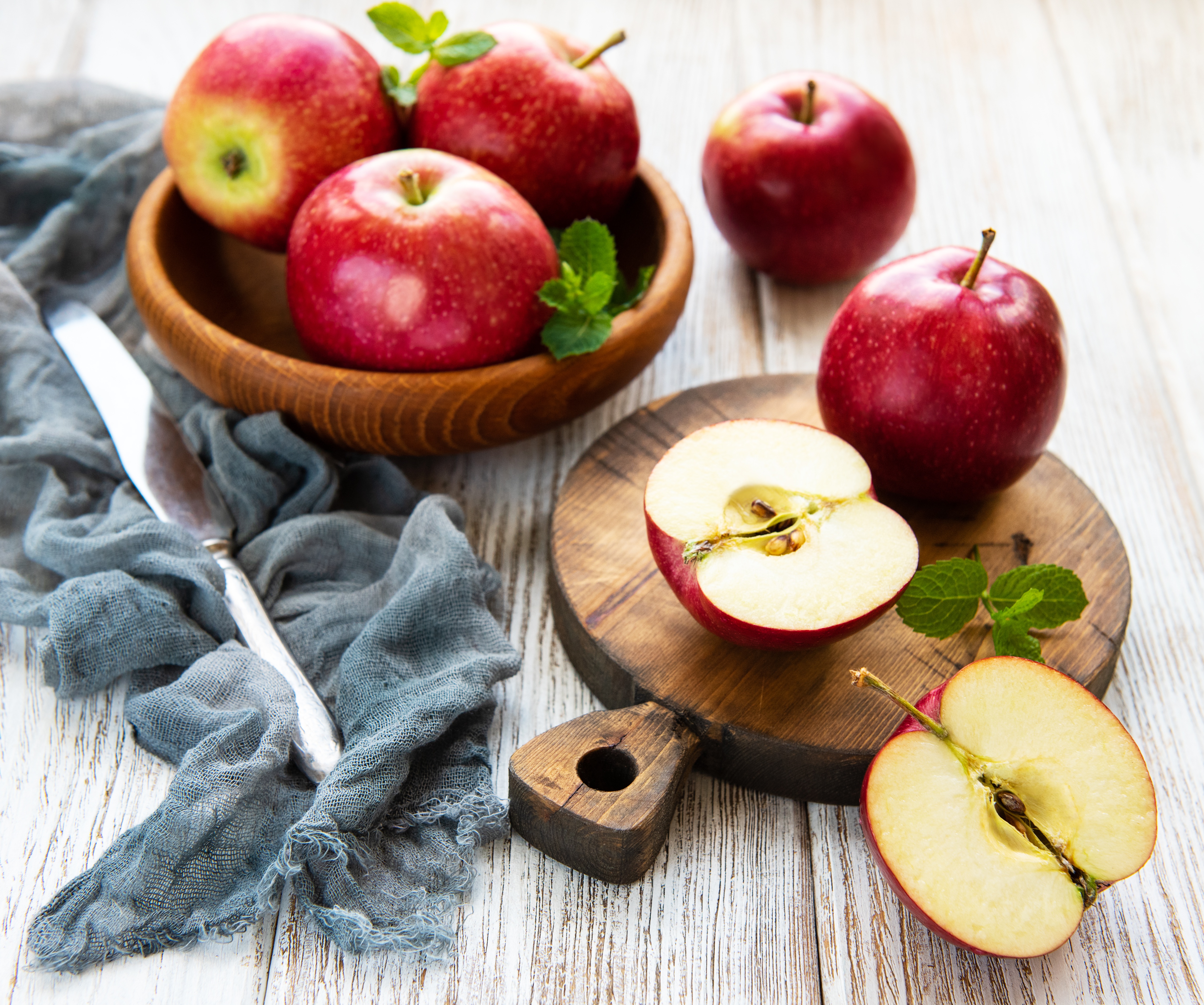 Handy-Wallpaper Frucht, Apfel, Nahrungsmittel, Stillleben, Früchte kostenlos herunterladen.