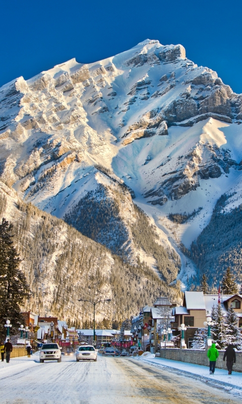 Handy-Wallpaper Landschaft, Winter, Schnee, Dorf, Gebirge, Fotografie, Berge kostenlos herunterladen.