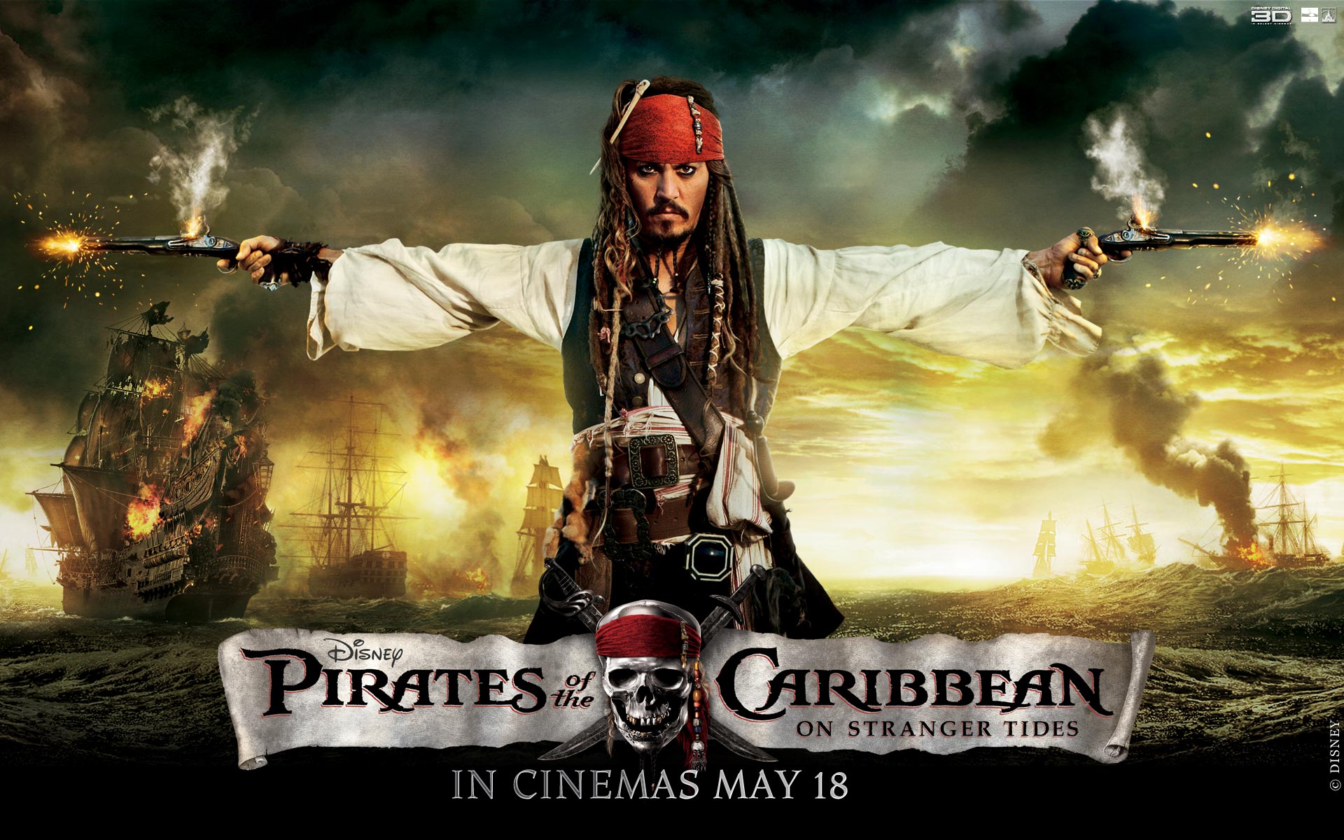jack sparrow, pirates of the caribbean, pirates of the caribbean: on stranger tides, johnny depp, movie HD wallpaper