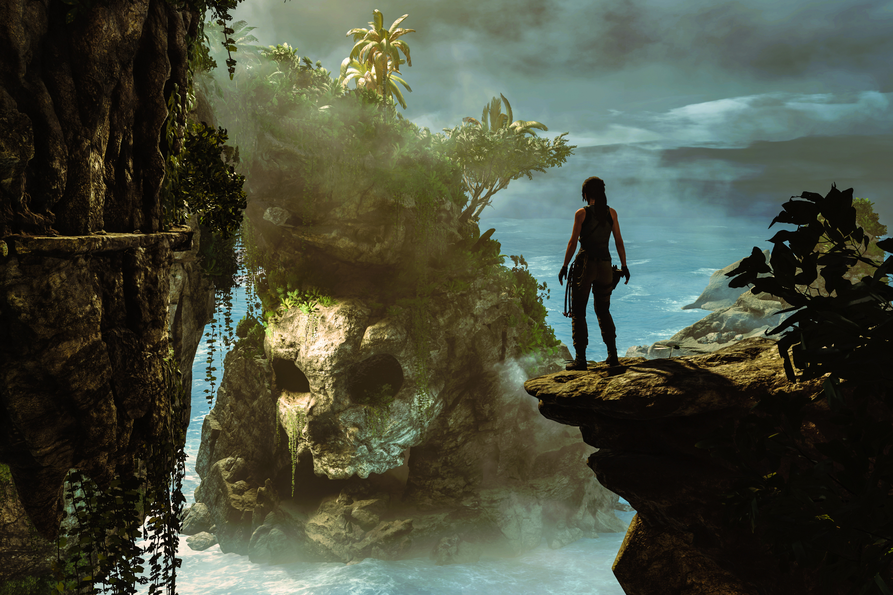 Laden Sie das Tomb Raider, Schädel, Skelett, Computerspiele, Lara Croft, Grabräuber, Shadow Of The Tomb Raider-Bild kostenlos auf Ihren PC-Desktop herunter