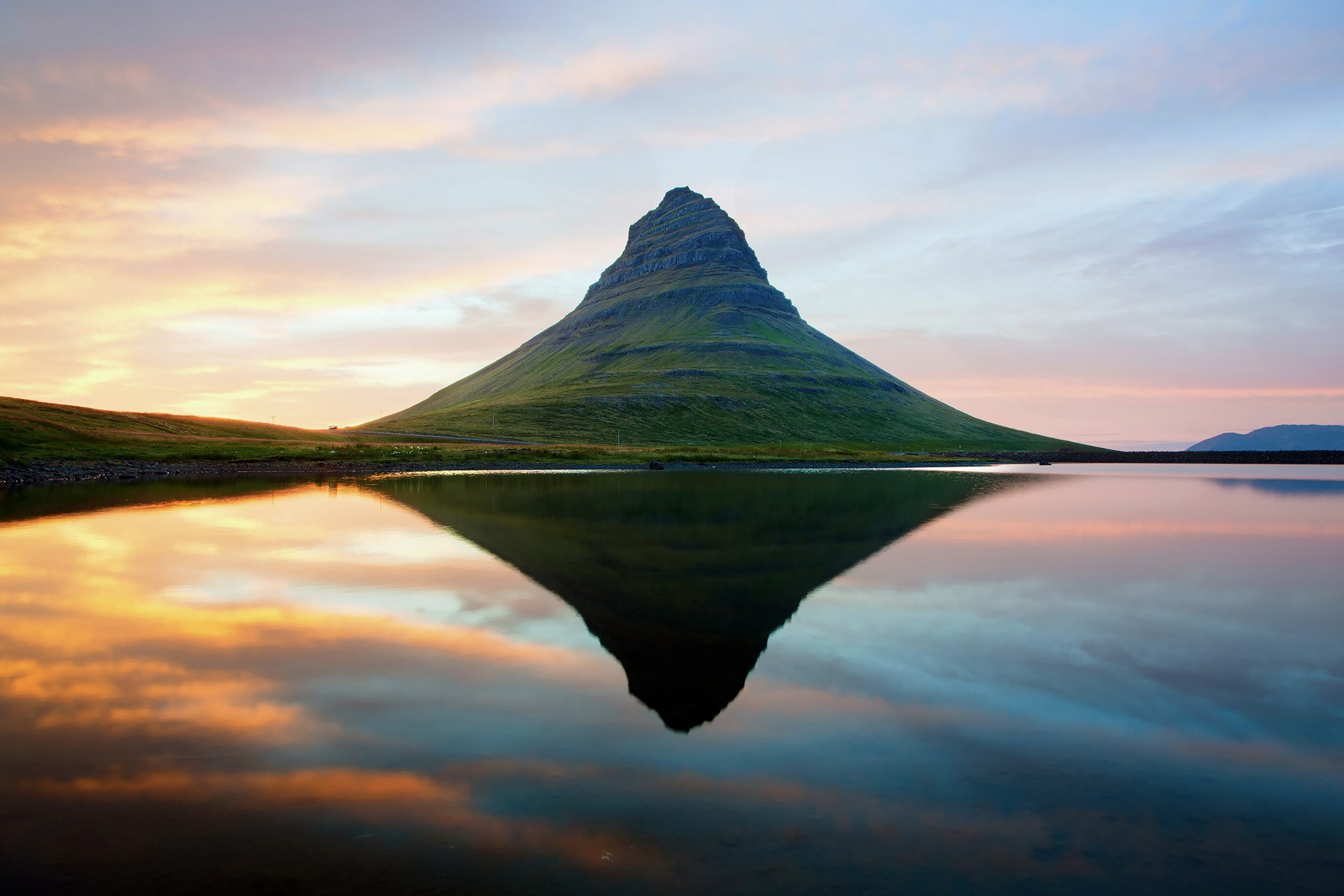 Free download wallpaper Landscape, Sky, Mountain, Reflection, Earth, Cloud on your PC desktop