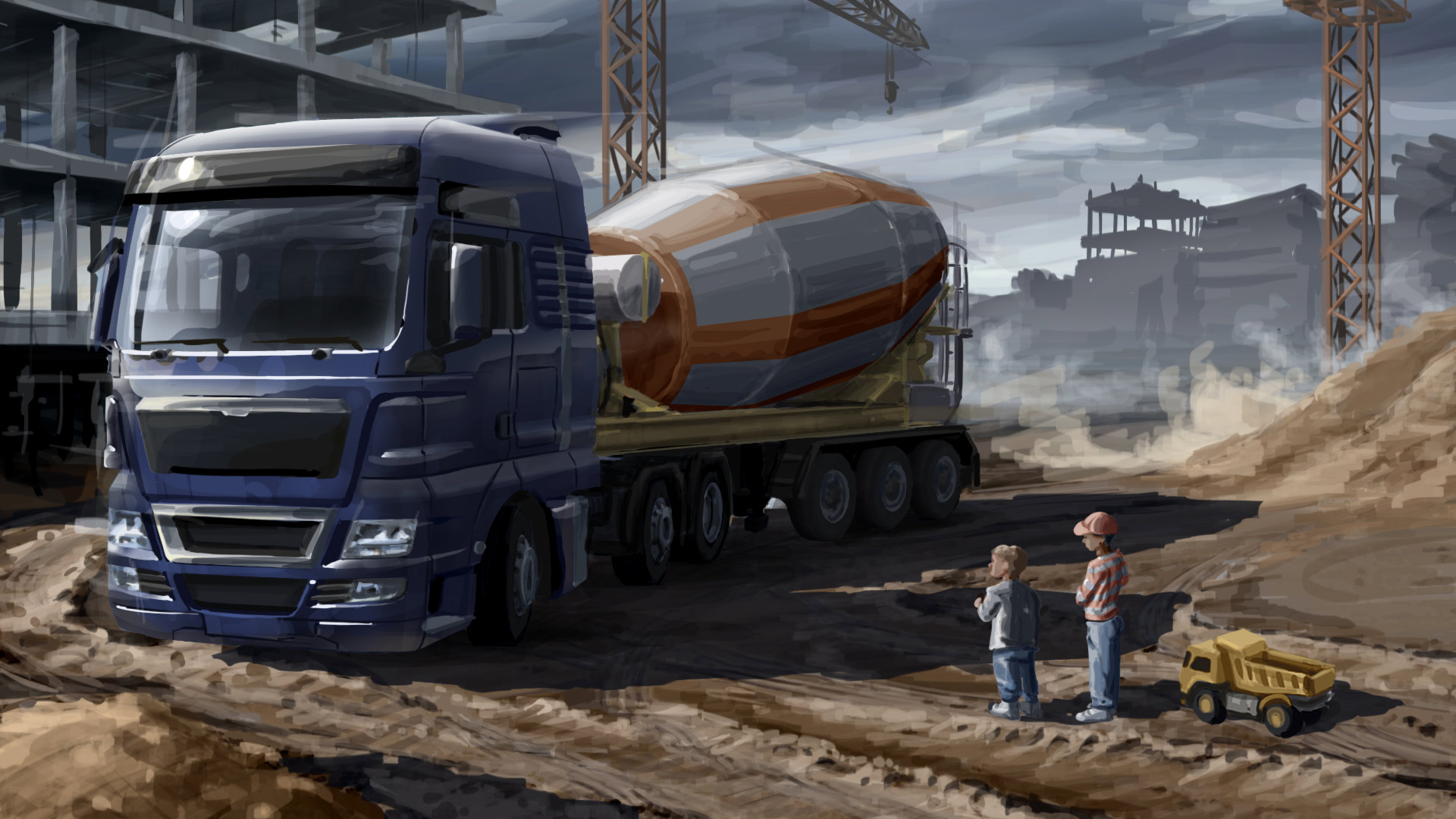video game, euro truck simulator 2