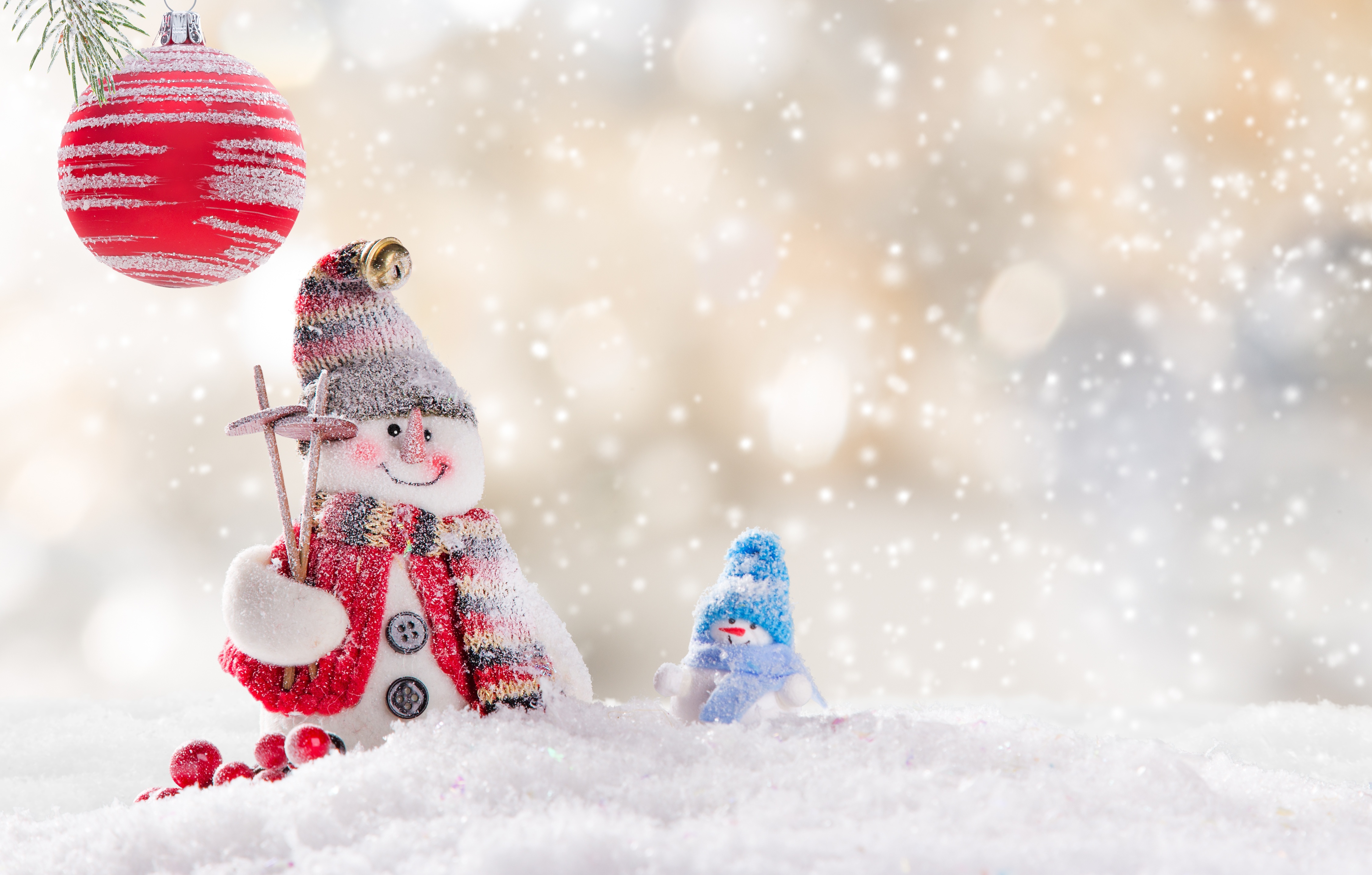 Download mobile wallpaper Winter, Snowman, Artistic for free.