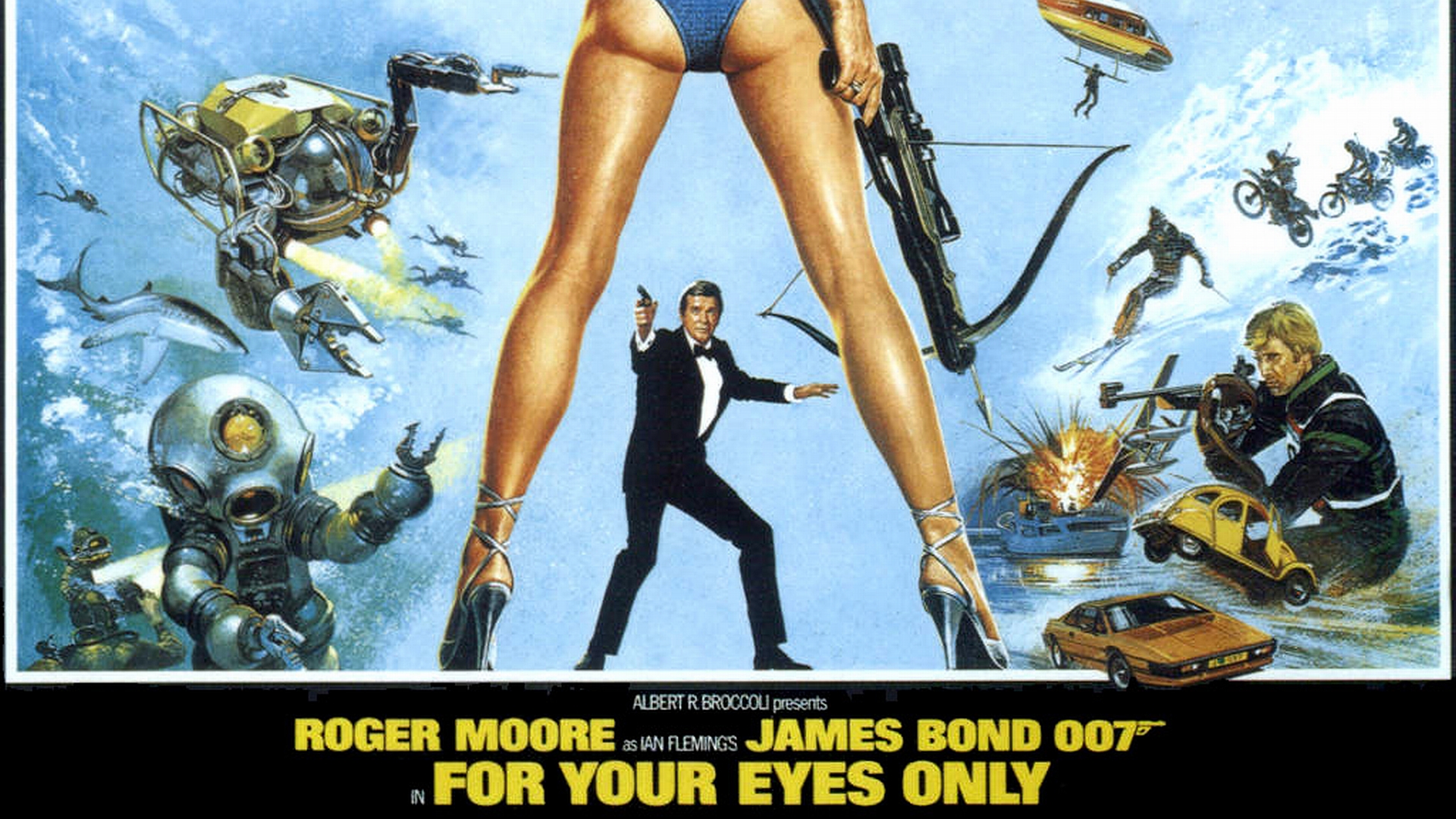 188851 завантажити шпалери фільм, 007: тільки для ваших очей, джеймс бонд, роджер мур - заставки і картинки безкоштовно