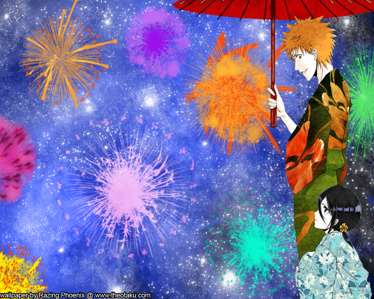 Download mobile wallpaper Anime, Bleach, Rukia Kuchiki, Ichigo Kurosaki for free.