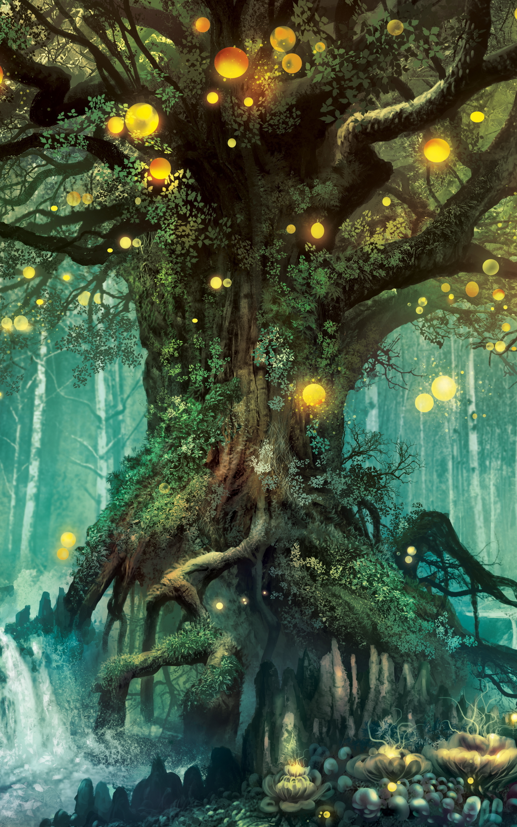 Download mobile wallpaper Fantasy, Forest, Tree for free.