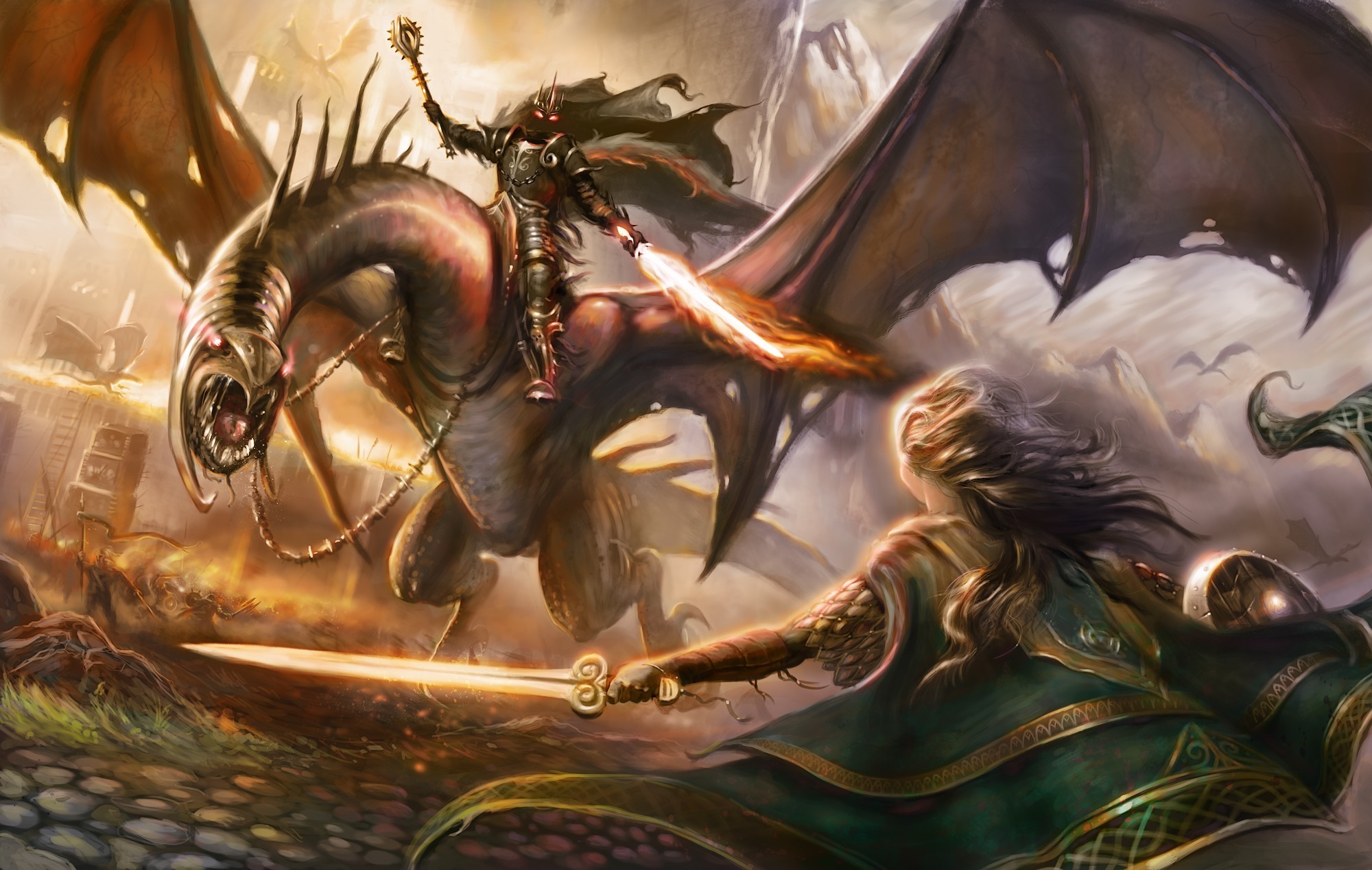 Download mobile wallpaper Lord Of The Rings, The Lord Of The Rings, Fantasy, Battle for free.