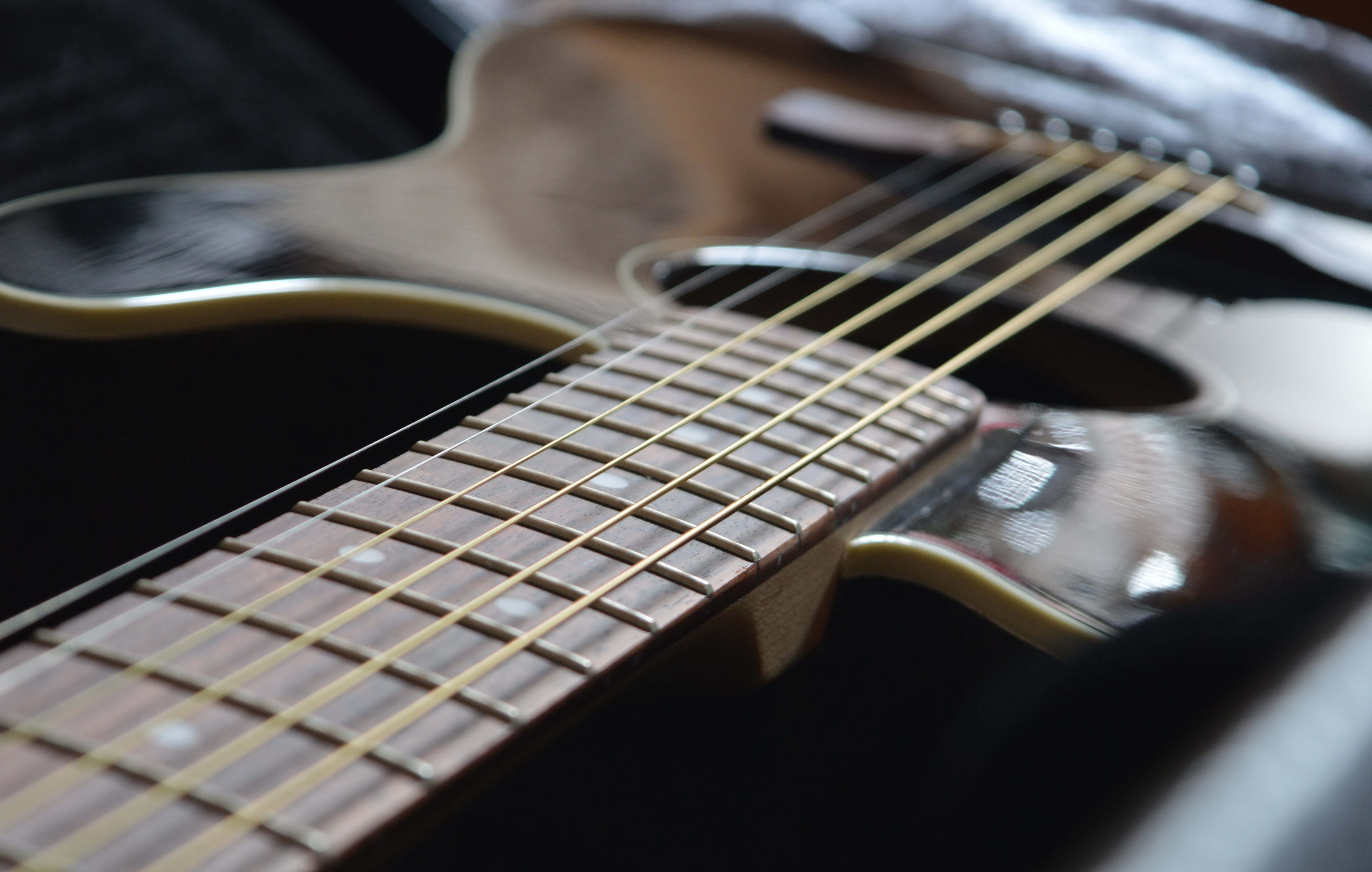 Free download wallpaper Music, Macro, Close Up, Guitar on your PC desktop