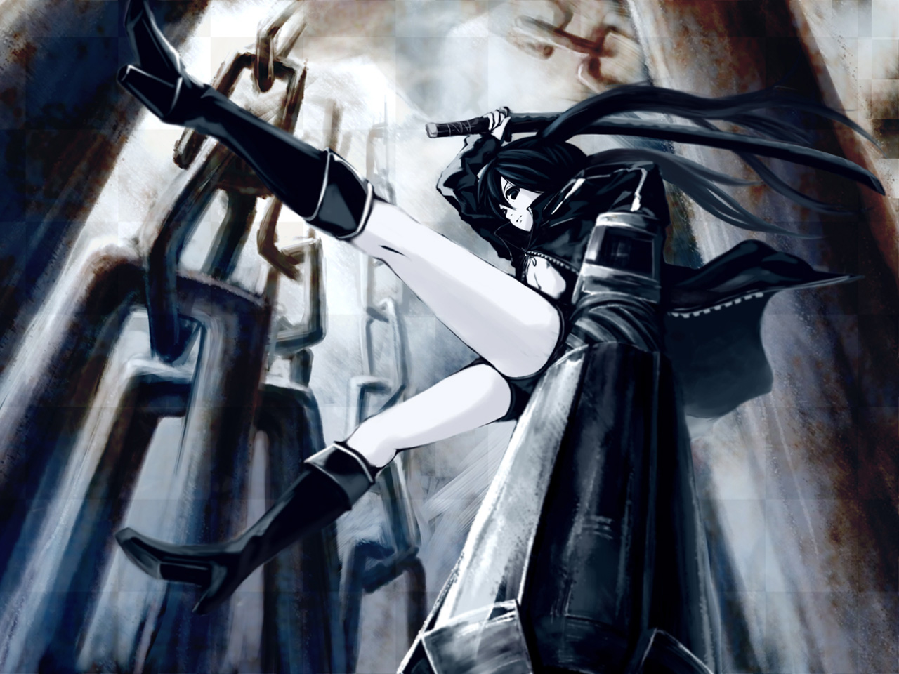 Free download wallpaper Anime, Black Rock Shooter on your PC desktop