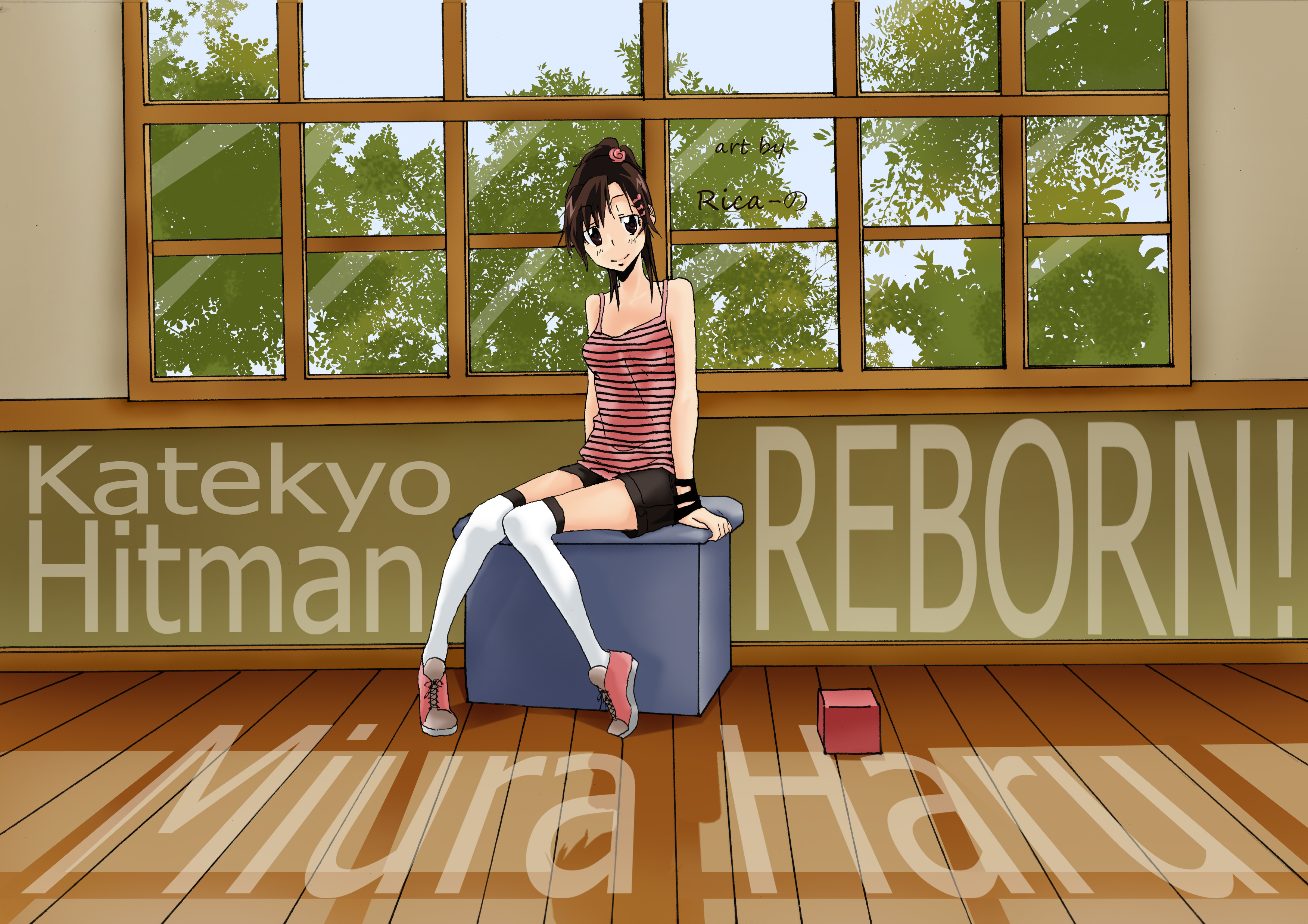 Скачати мобільні шпалери Аніме, Katekyō Hitman Reborn!, Хару Міура безкоштовно.