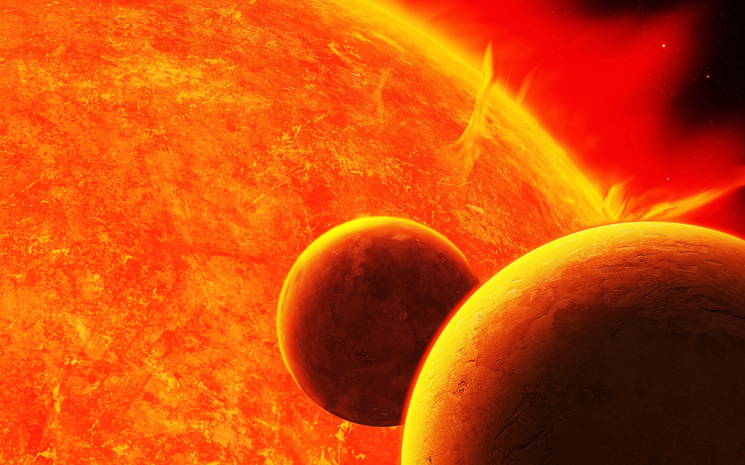 Download mobile wallpaper Sun, Planet, Sci Fi for free.