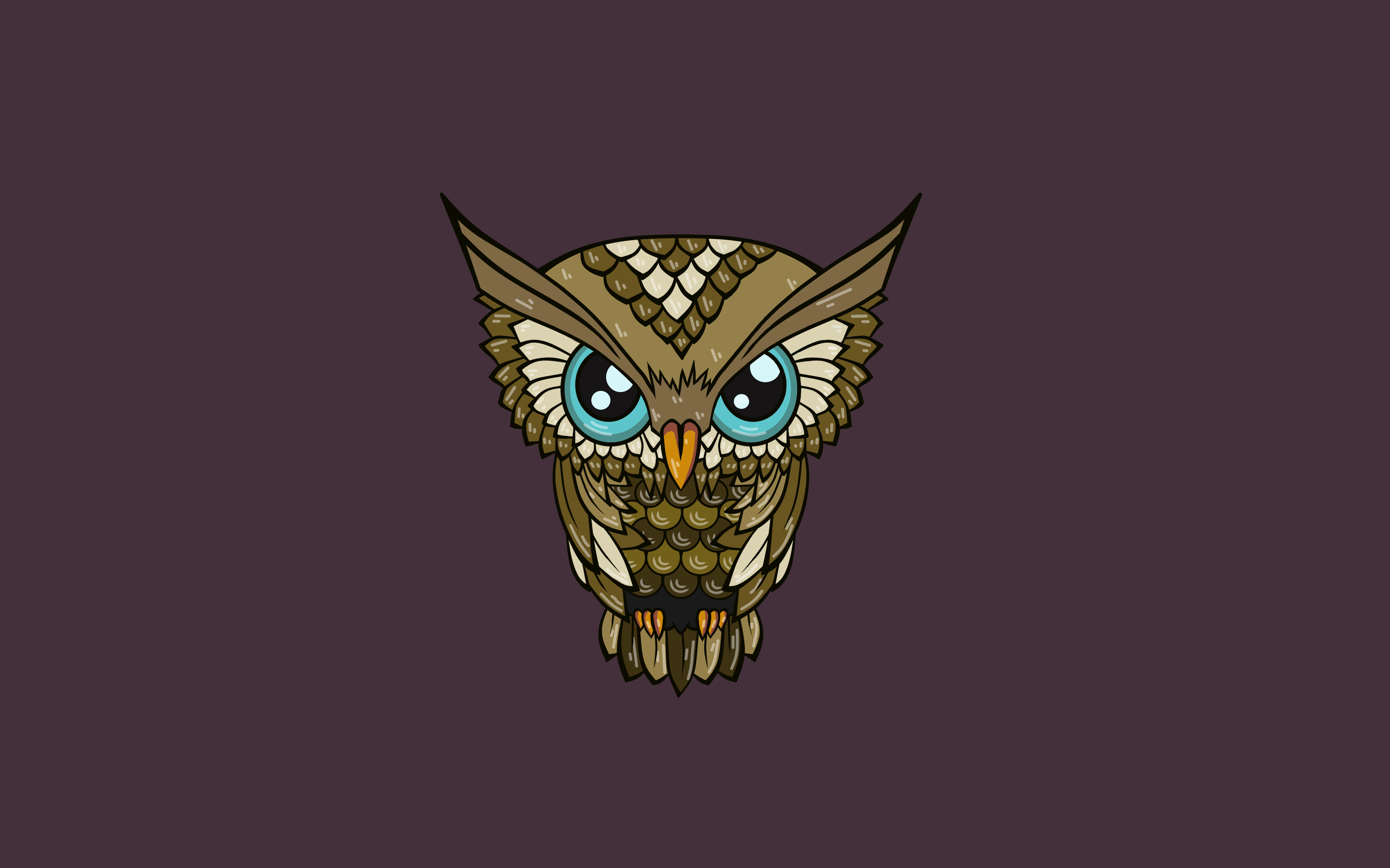 Free download wallpaper Minimalism, Owl, Art, Vector on your PC desktop