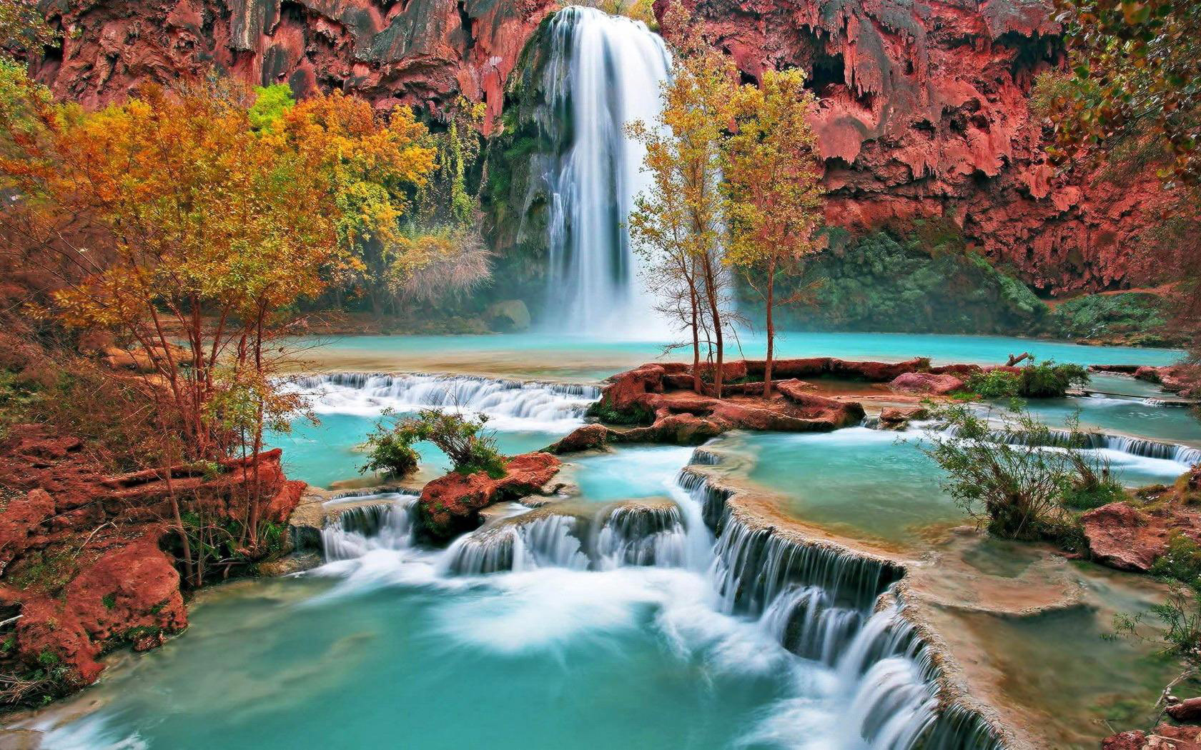 waterfall, waterfalls, earth 4K, Ultra HD