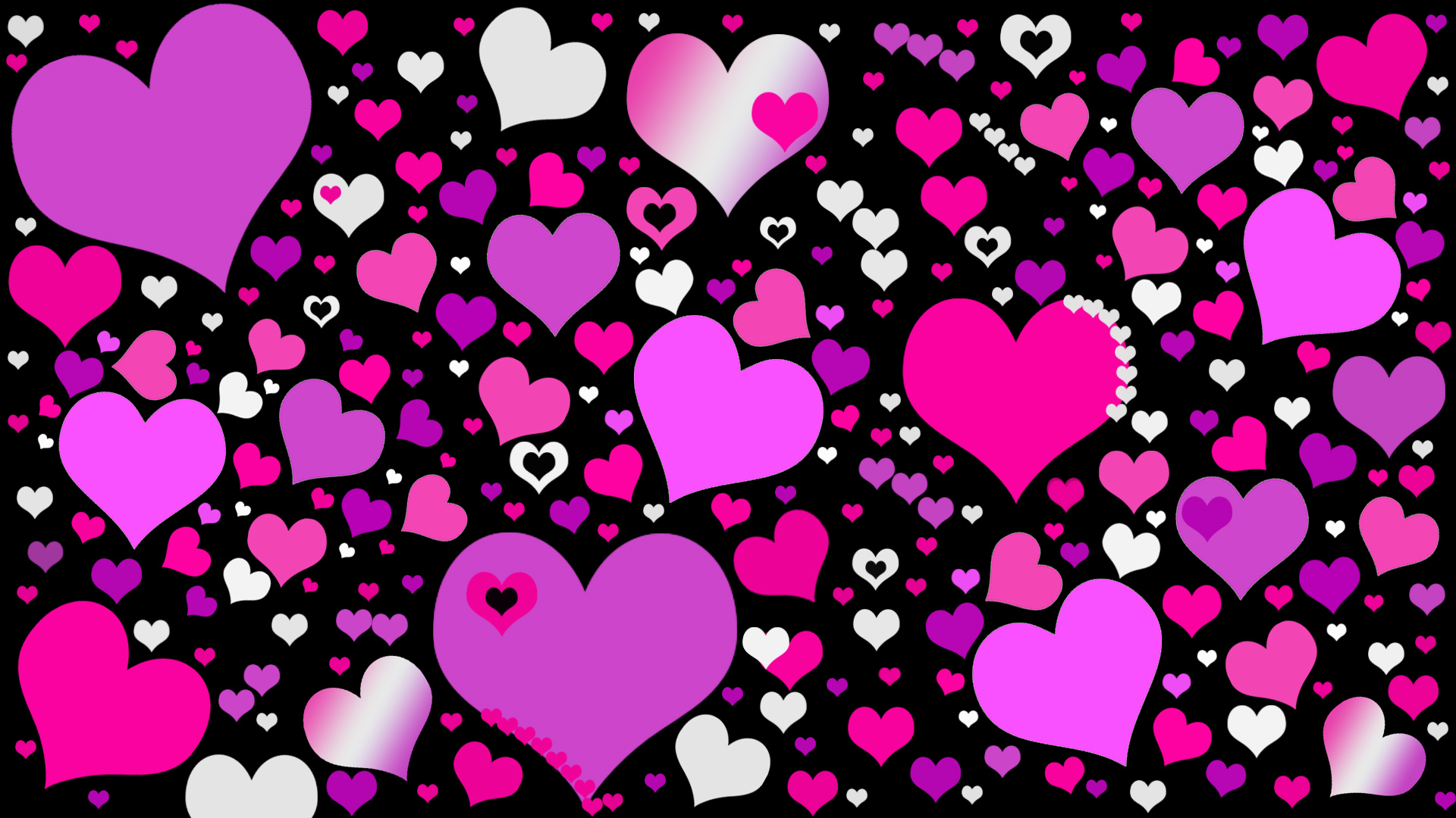 Laden Sie das Feiertage, Rosa, Valentinstag, Muster, Formen, Bunt, Herz-Bild kostenlos auf Ihren PC-Desktop herunter