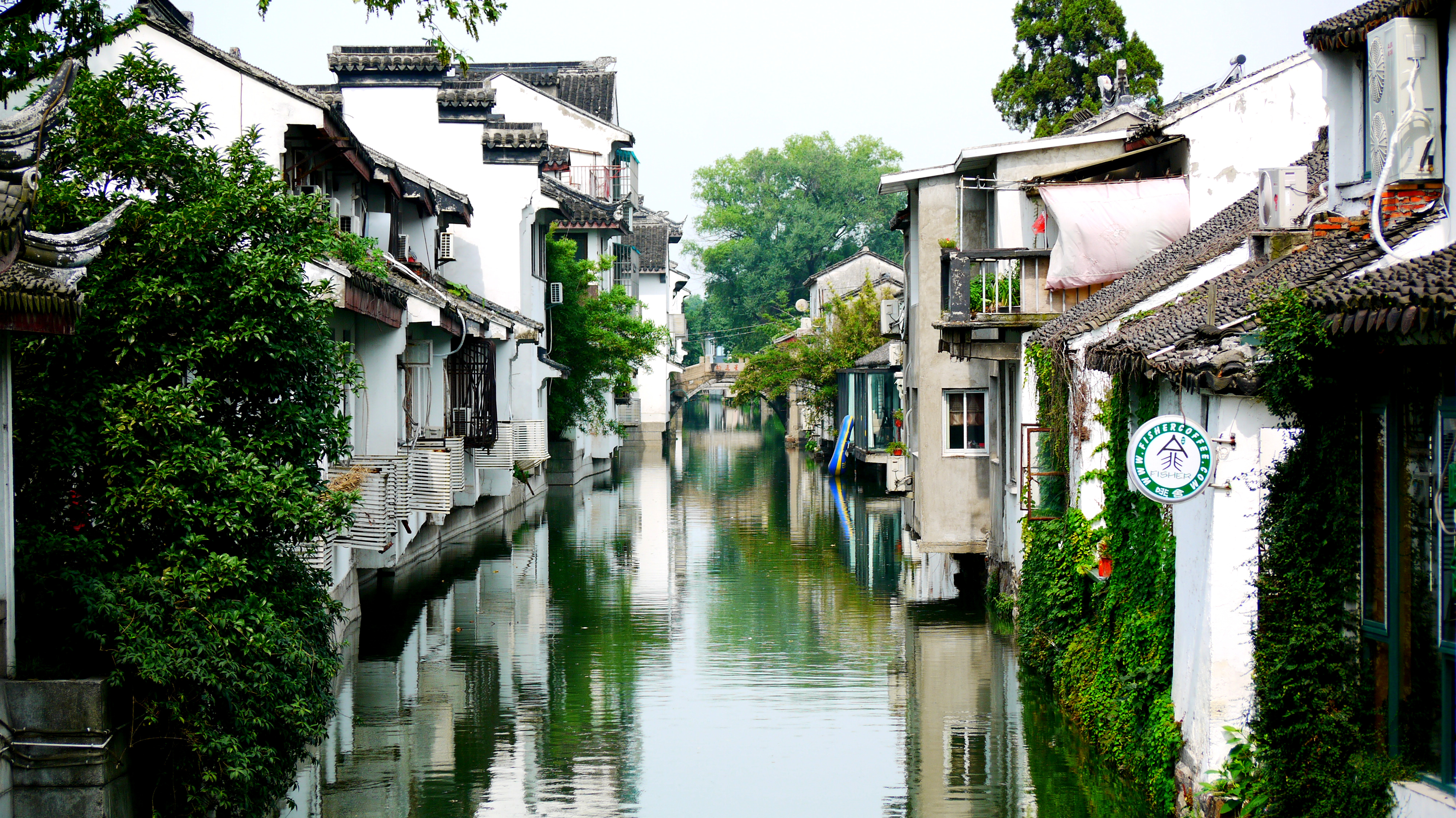 Laden Sie das Städte, China, Kanal, Menschengemacht, Suzhou-Bild kostenlos auf Ihren PC-Desktop herunter