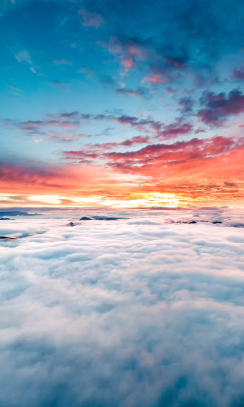 Download mobile wallpaper Sky, Horizon, Earth, Cloud for free.