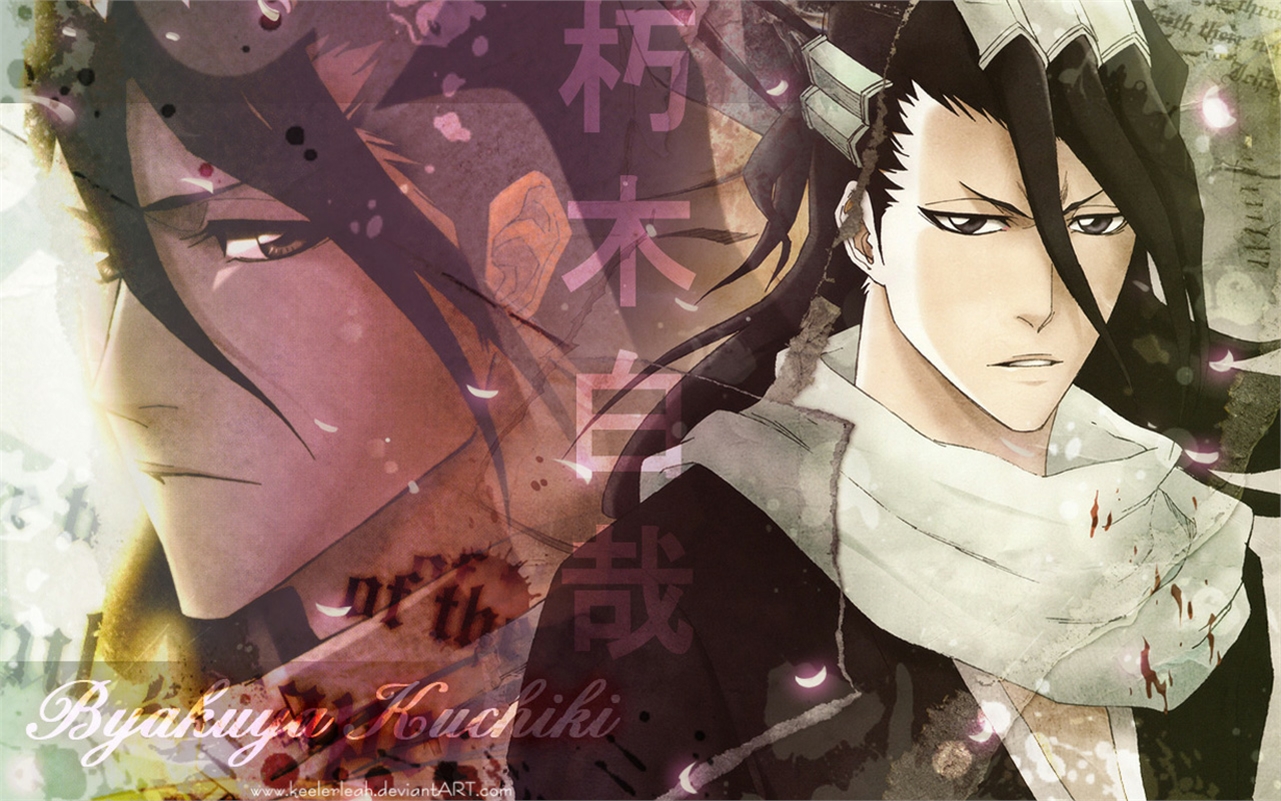 Handy-Wallpaper Bleach, Animes, Byakuya Kuchiki kostenlos herunterladen.