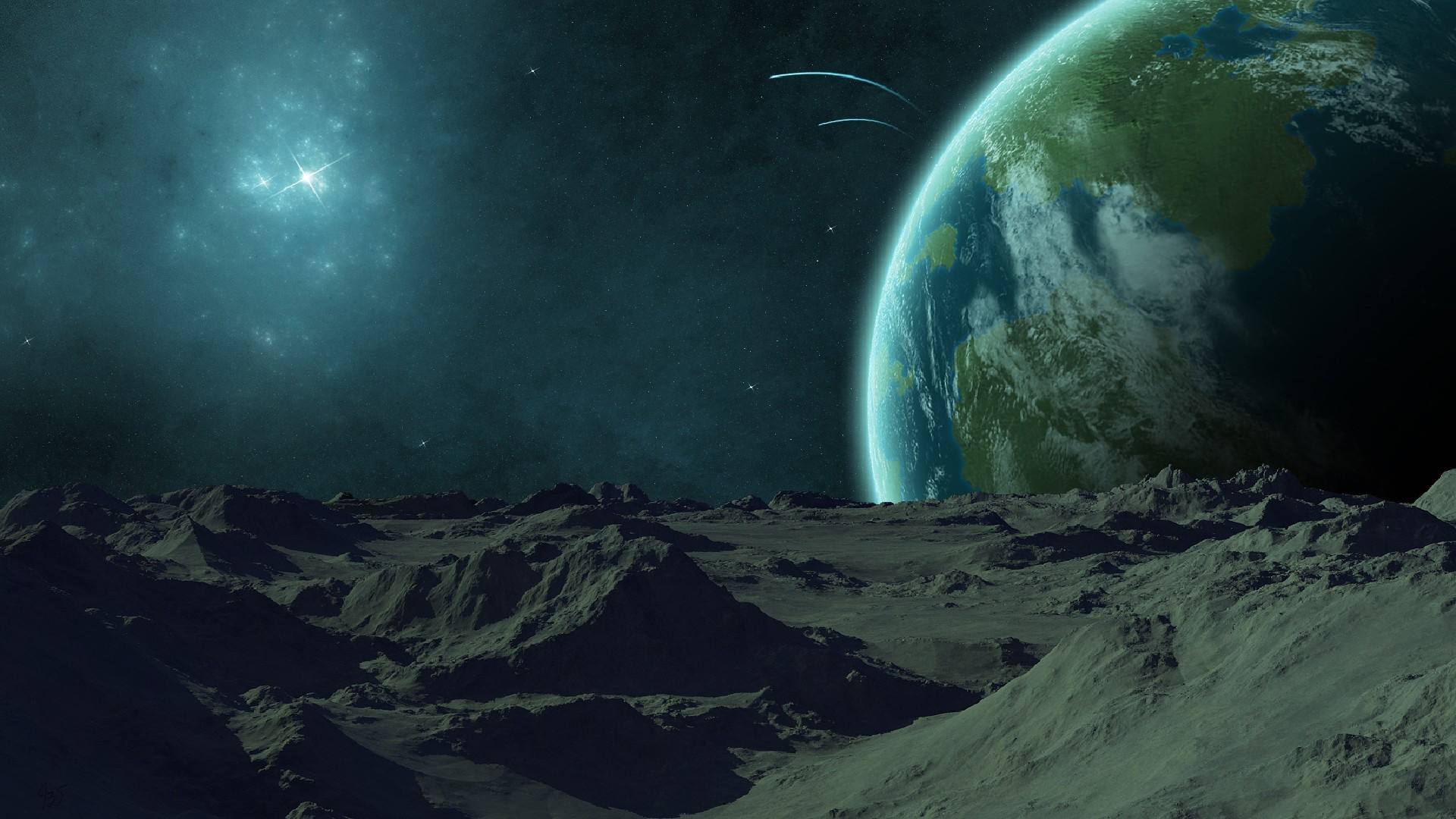 Free download wallpaper Planet Rise, Sci Fi on your PC desktop