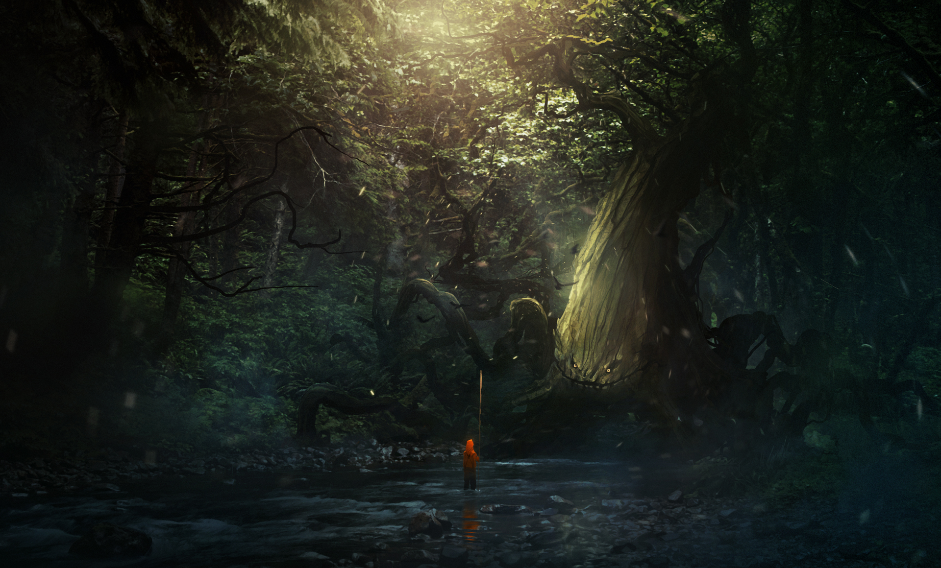 Laden Sie das Natur, Fantasie, Wald, Baum, Abenteuer-Bild kostenlos auf Ihren PC-Desktop herunter