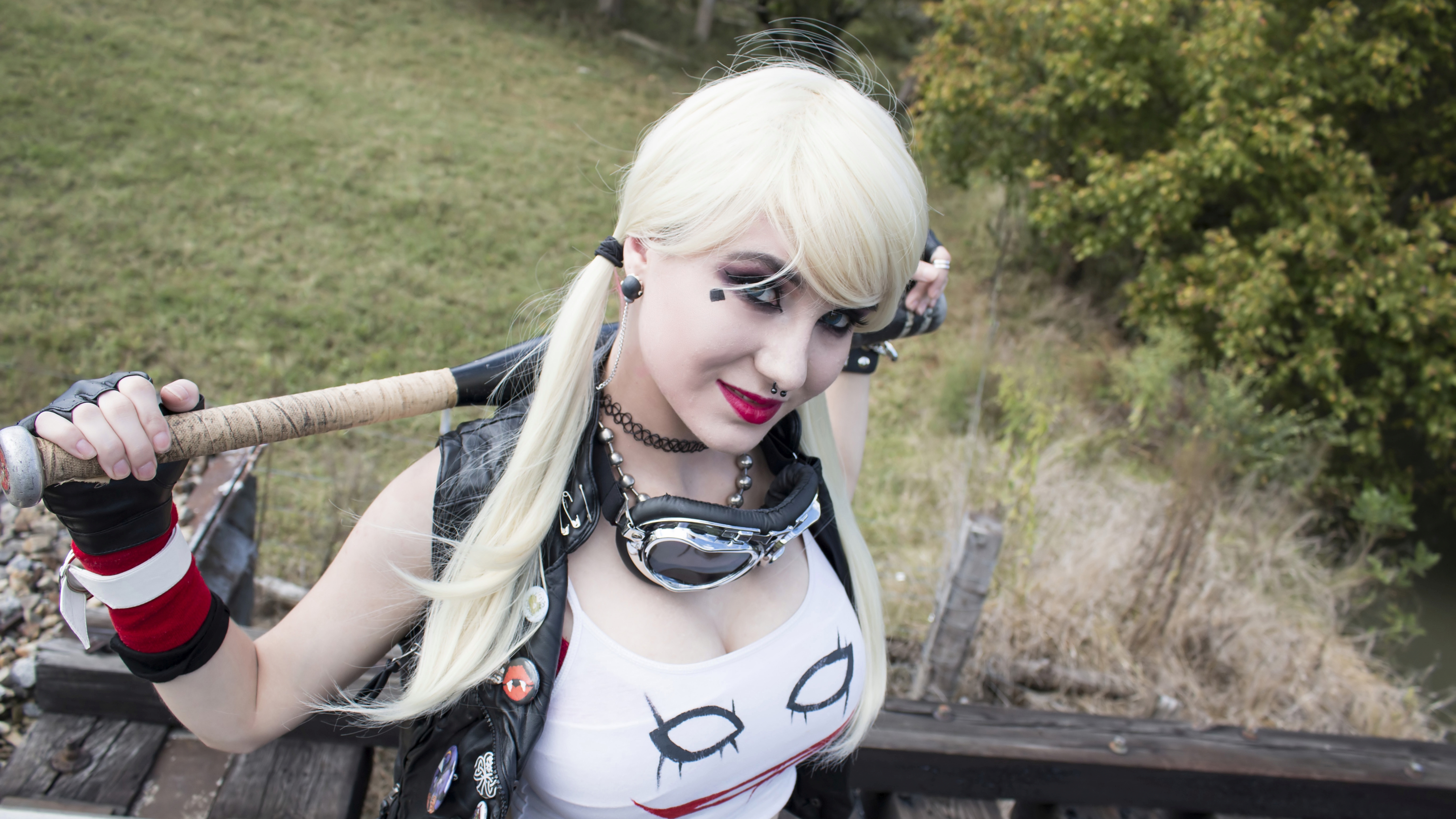 Handy-Wallpaper Frauen, Harley Quinn, Cosplay kostenlos herunterladen.