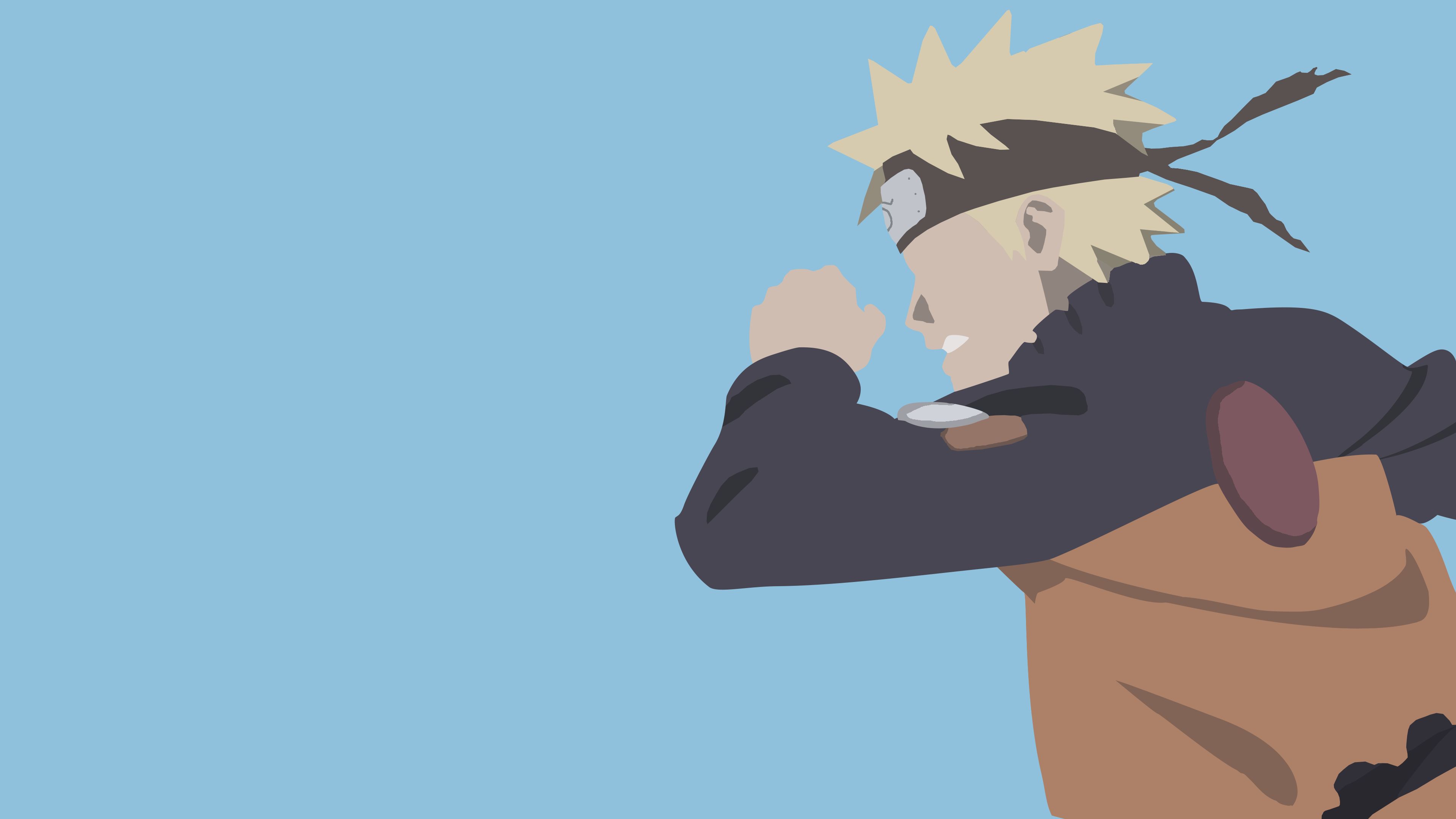 Baixar papel de parede para celular de Anime, Naruto, Minimalista, Naruto Uzumaki gratuito.