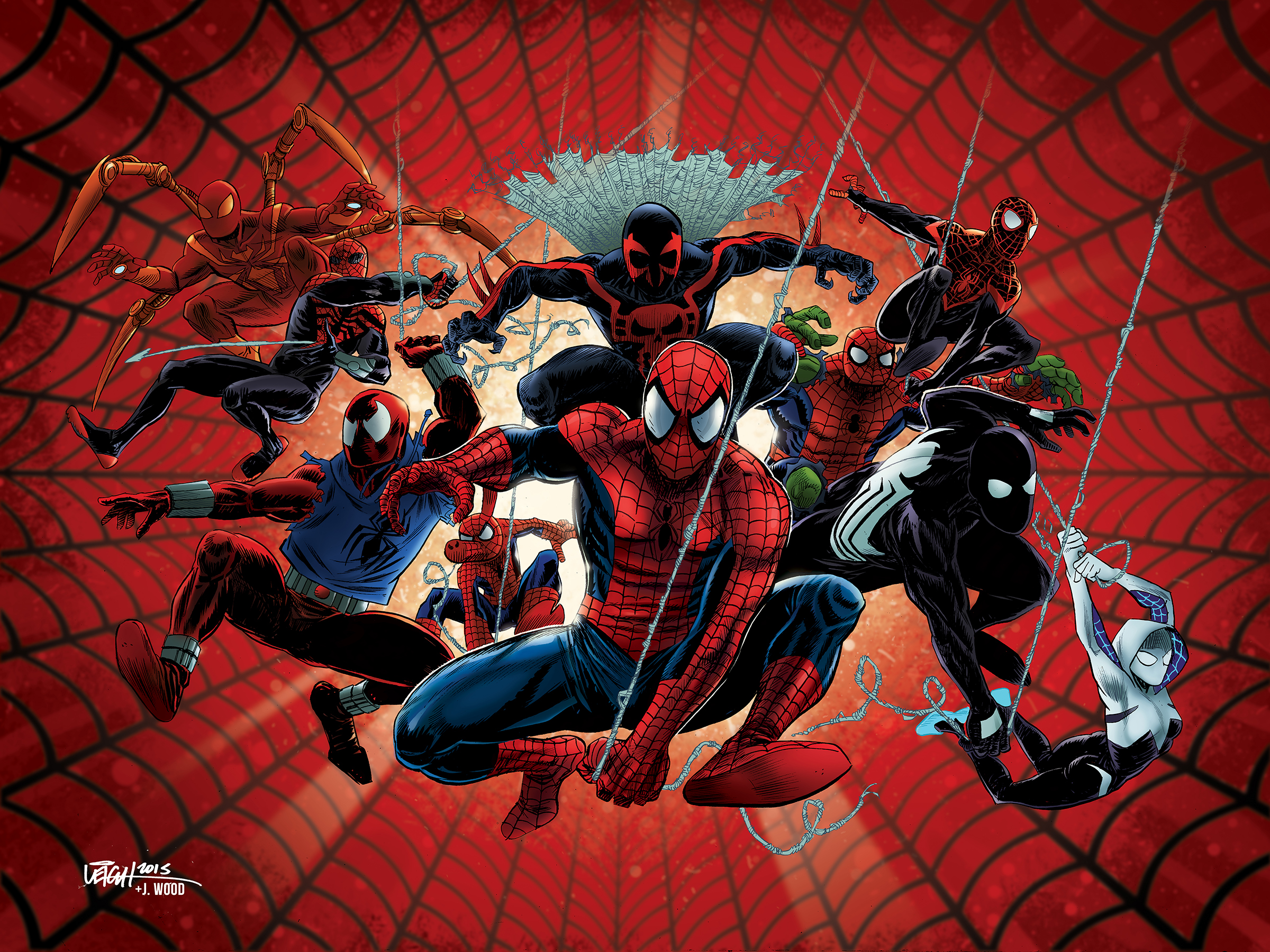 Laden Sie das Comics, Spider Man, Spider Gwen-Bild kostenlos auf Ihren PC-Desktop herunter
