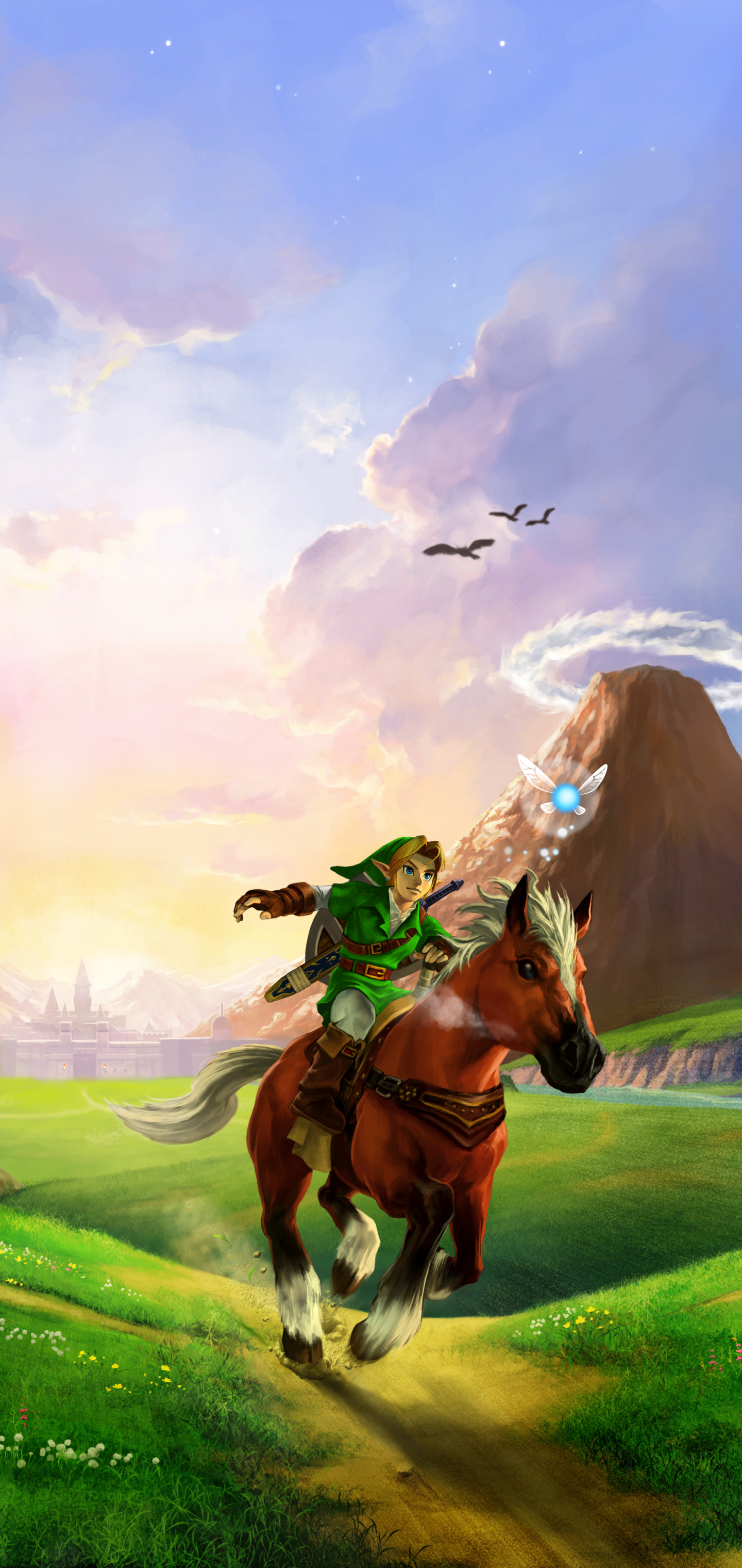 Handy-Wallpaper Pferd, Verknüpfung, Computerspiele, Hauspferd, Zelda, The Legend Of Zelda: Ocarina Of Time kostenlos herunterladen.