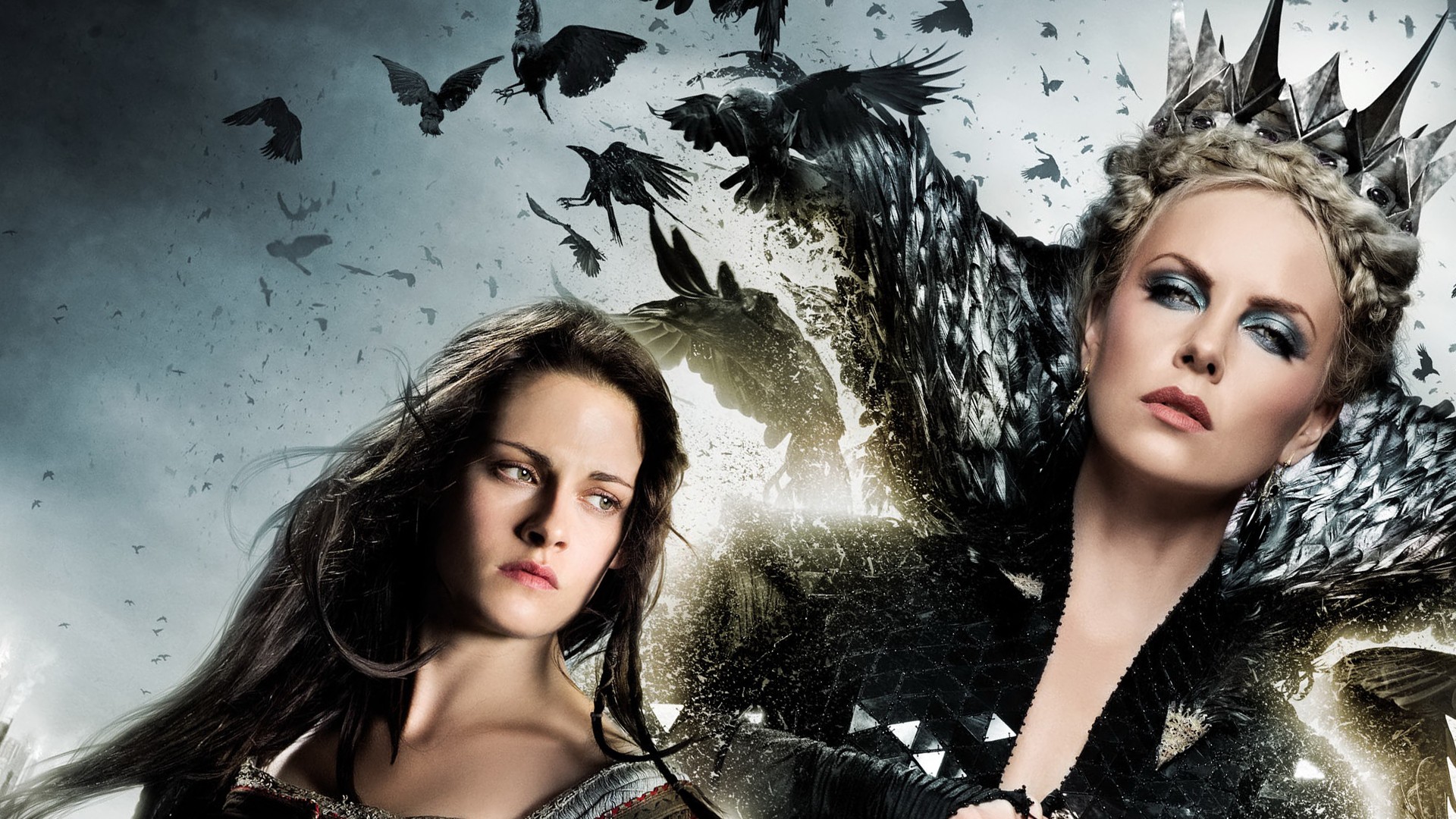 Free download wallpaper Kristen Stewart, Charlize Theron, Movie, Snow White And The Huntsman on your PC desktop